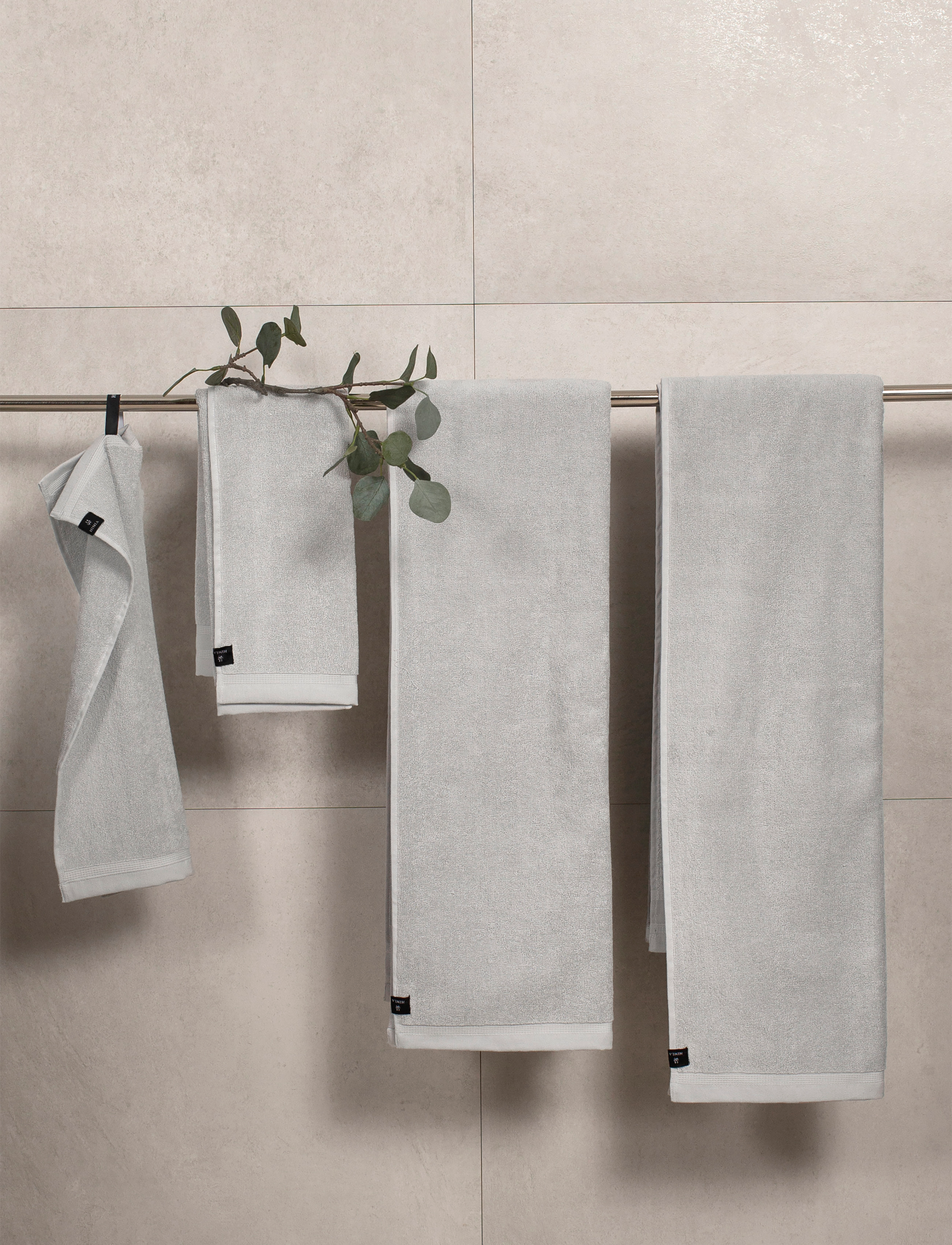 Himla Lina Håndklæde, 50X70, Grey, Tekstiler Til Badeværelset > Håndklæder, Unisex
