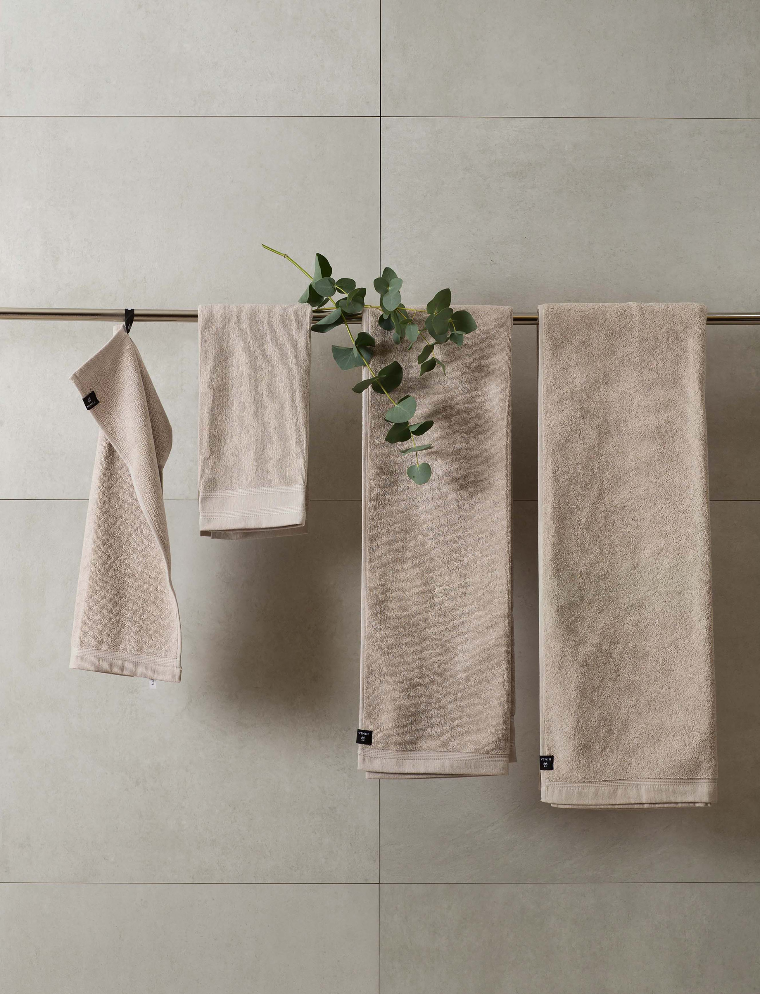 Himla Lina Håndklæde, 50X70 cm, Bathroom Textiles, Beige - Towels, Homeware
