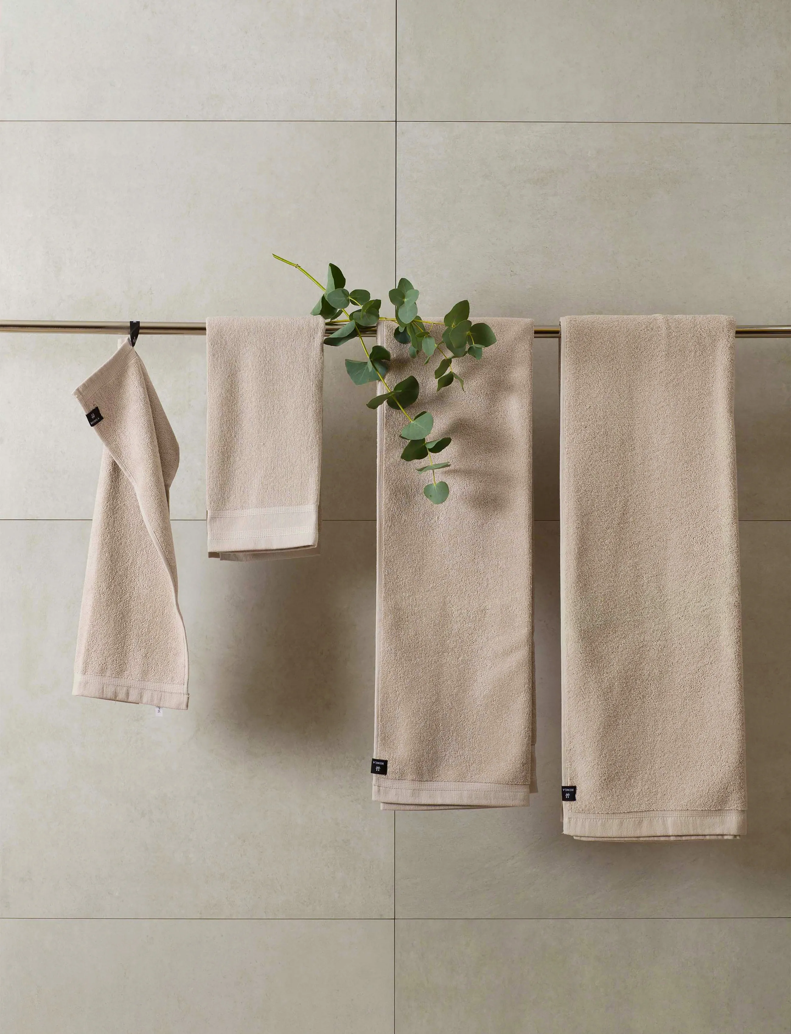 Himla Lina Håndklæde, 30X50 cm, Bathroom Textiles, Beige - Towels, Homeware