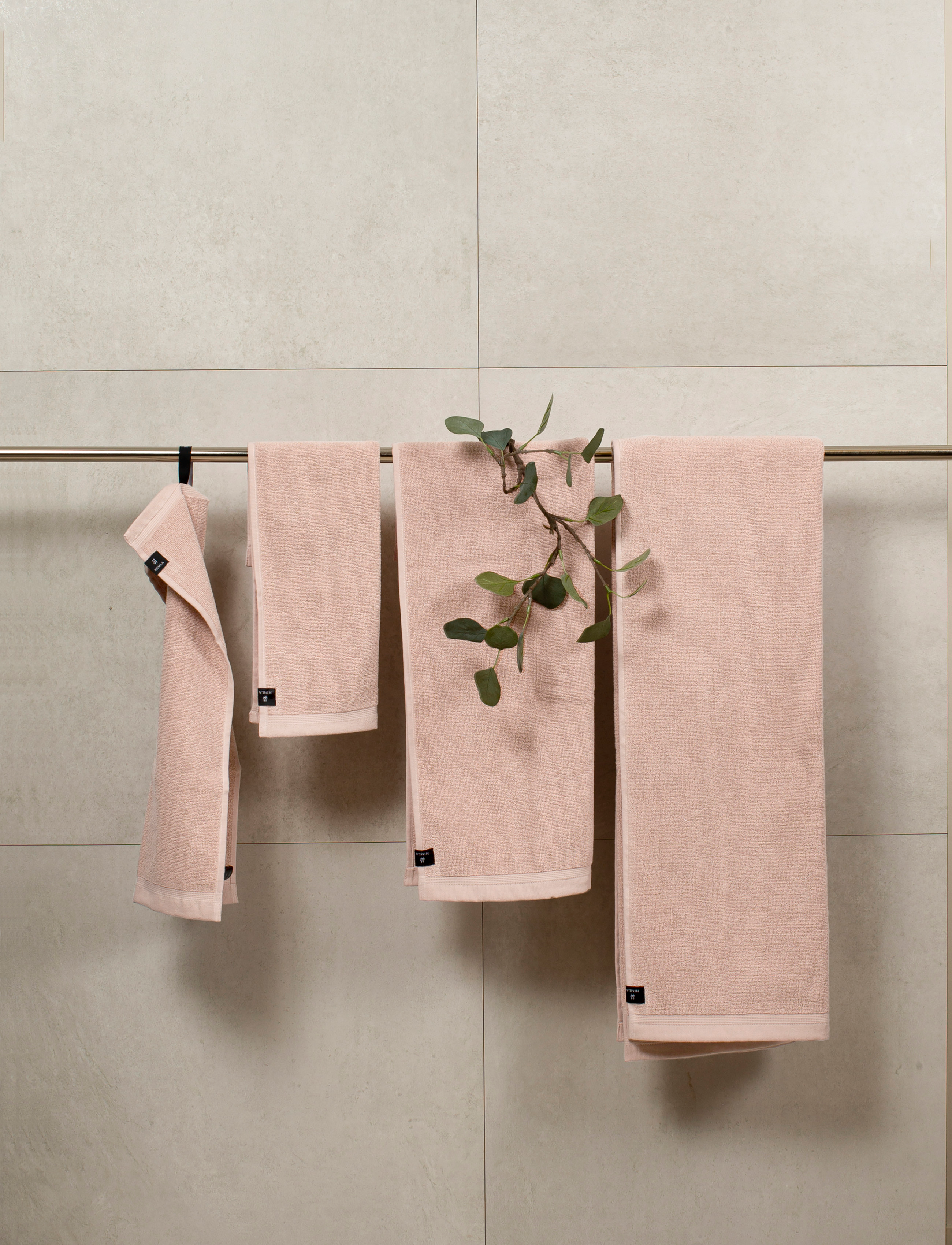 Himla Lina Håndklæde, 50X70 cm, Bathroom Textiles, Rosa - Towels, Homeware