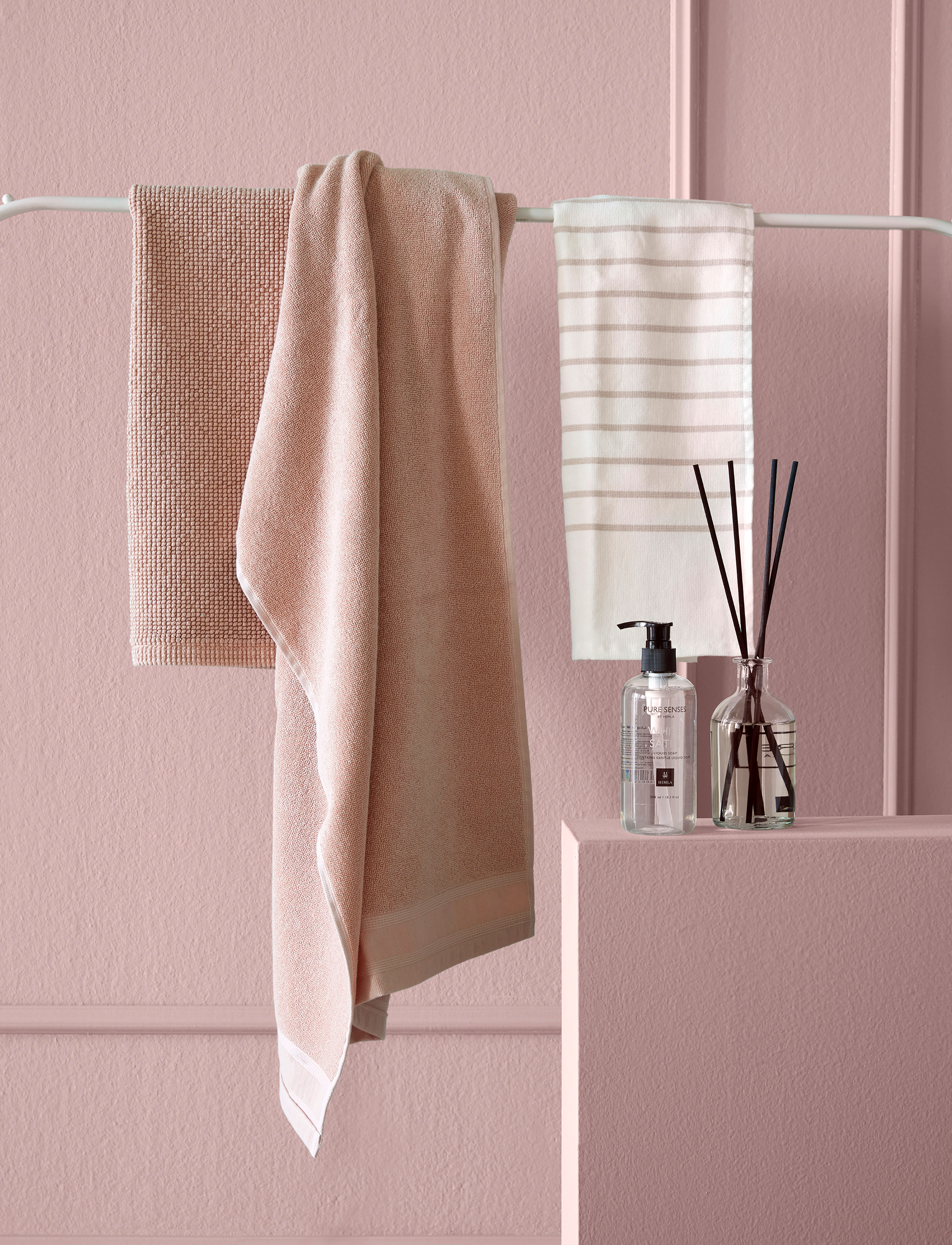 Himla - Lina Towel - badetücher - powder - 2