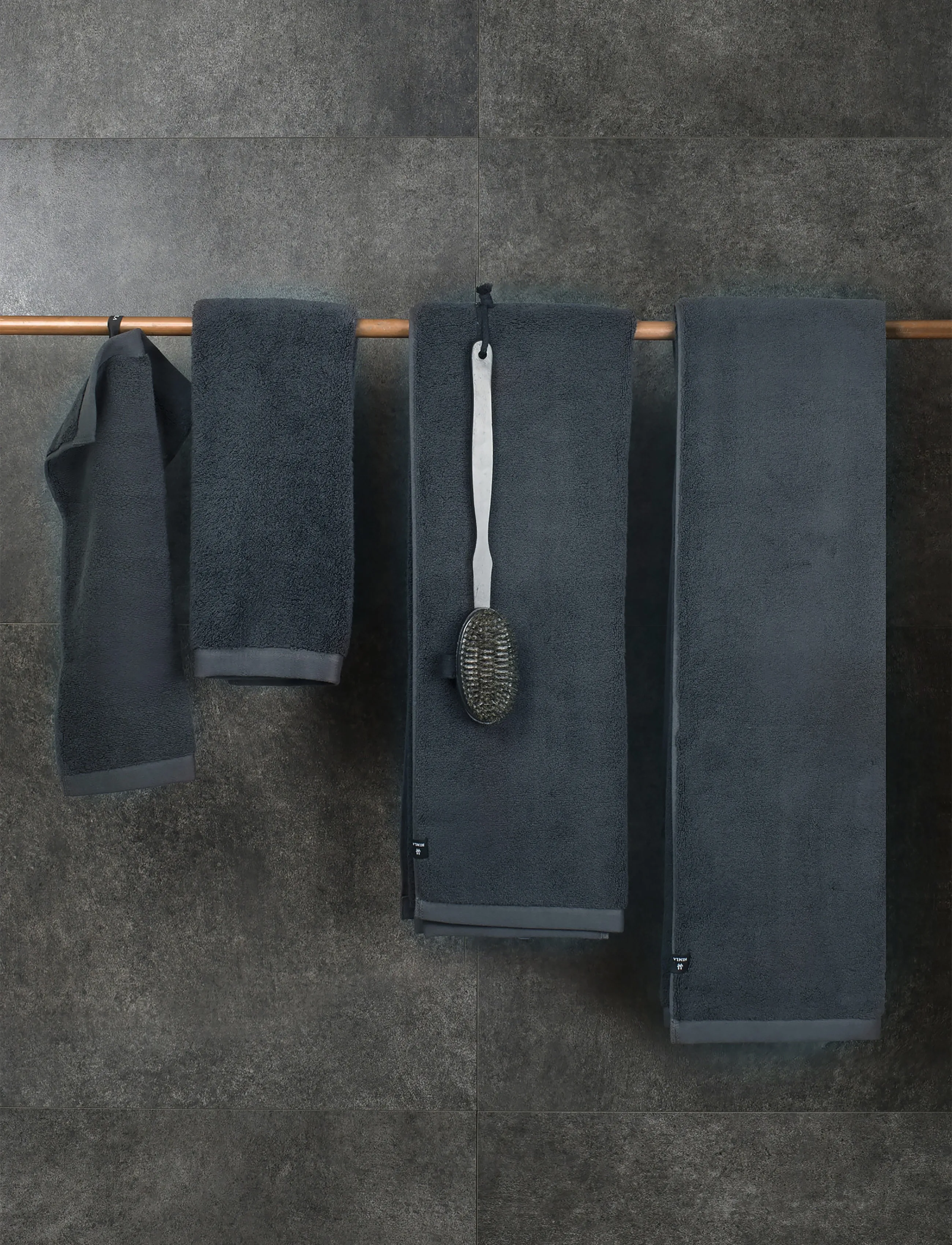 Himla Maxime-Håndklæde, 100X150 cm, Bathroom Textiles, Grau - Towels, Homeware