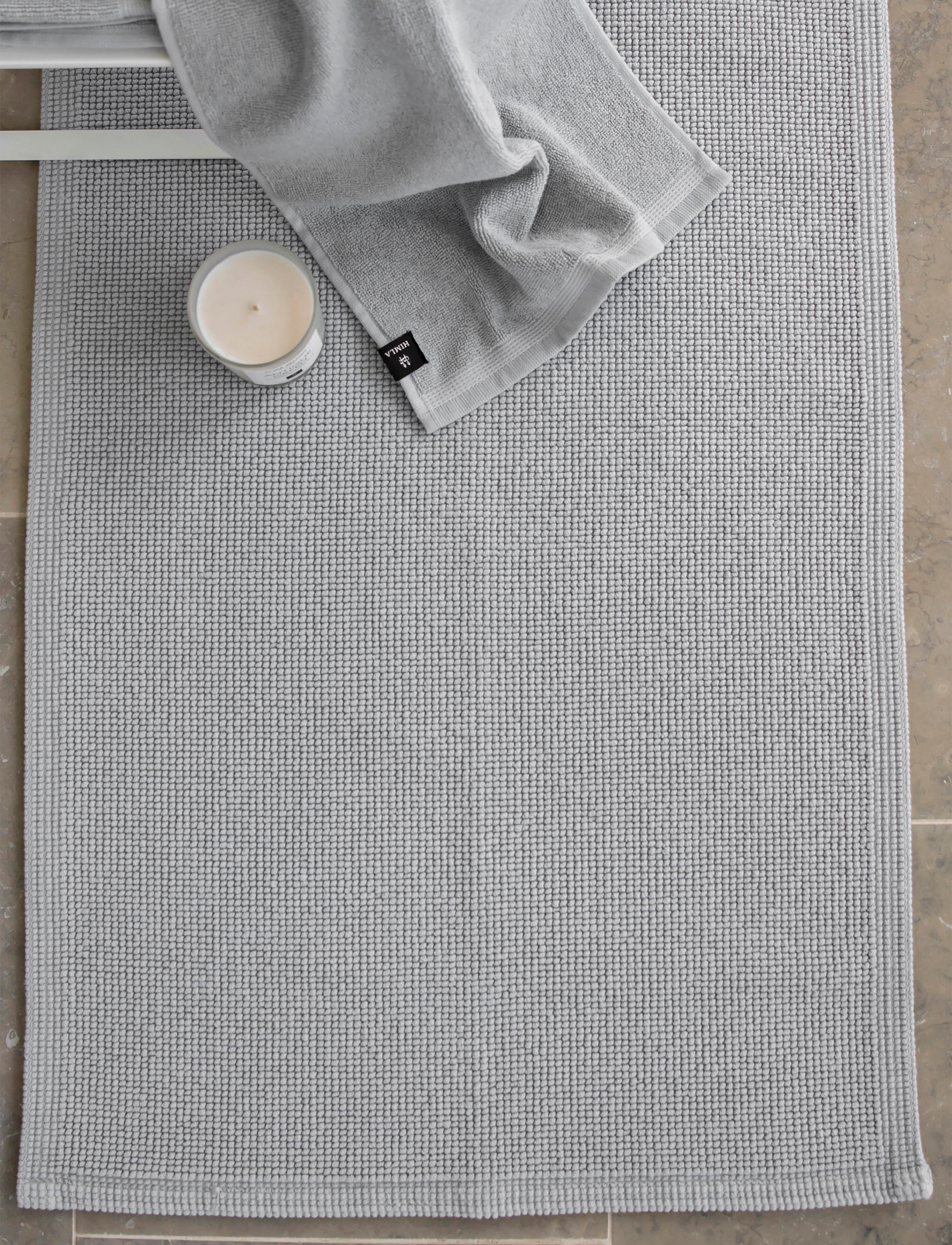 Himla Love Badeværelsesmåtte, 50X80 cm, Grey, Tæpper > Badetæpper, Unisex