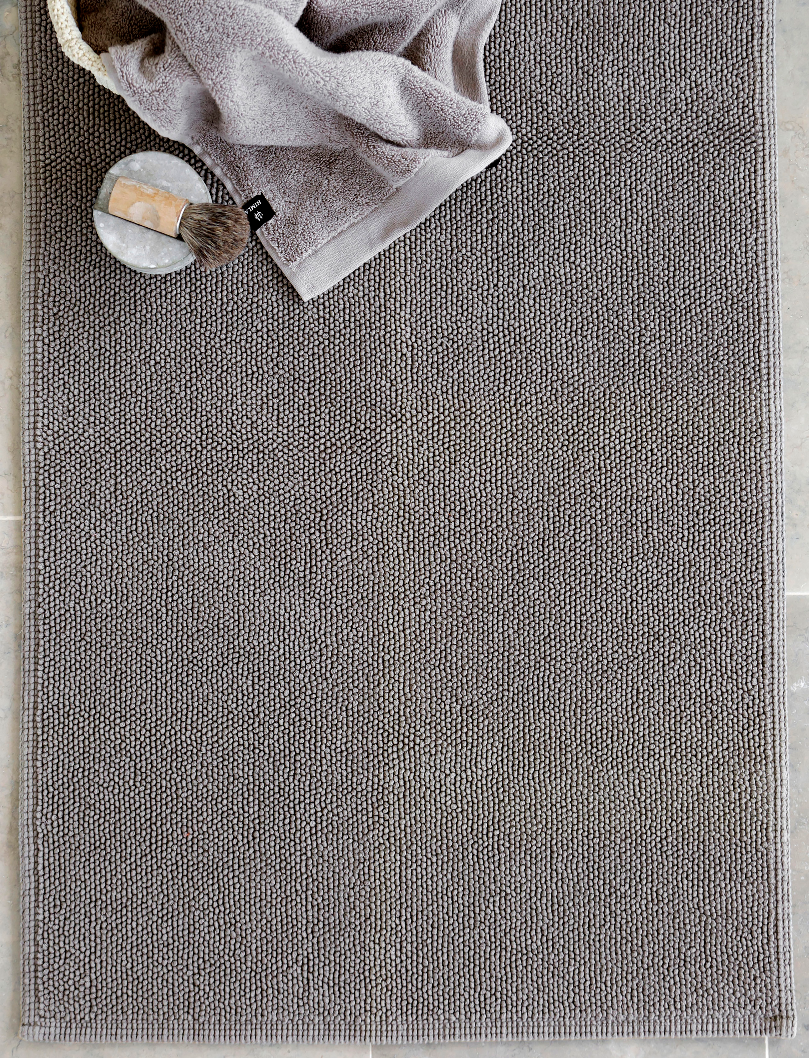 Himla Max Tæppe Til Badeværelse, 60X90 cm, Grey, Tæpper > Badetæpper, Unisex