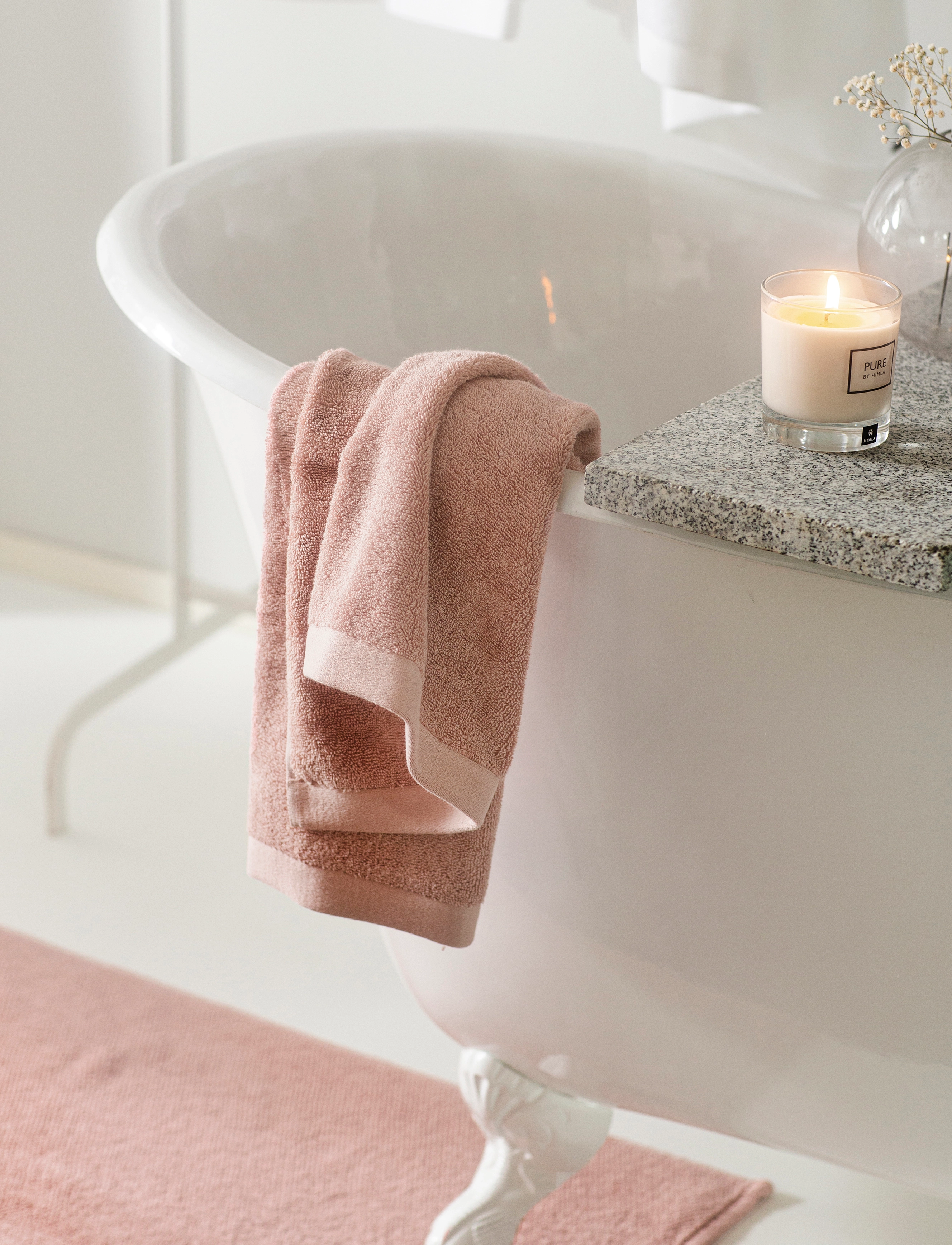 Himla Max Tæppe Til Badeværelse, 60X90 cm, Pink, Tæpper > Badetæpper, Unisex