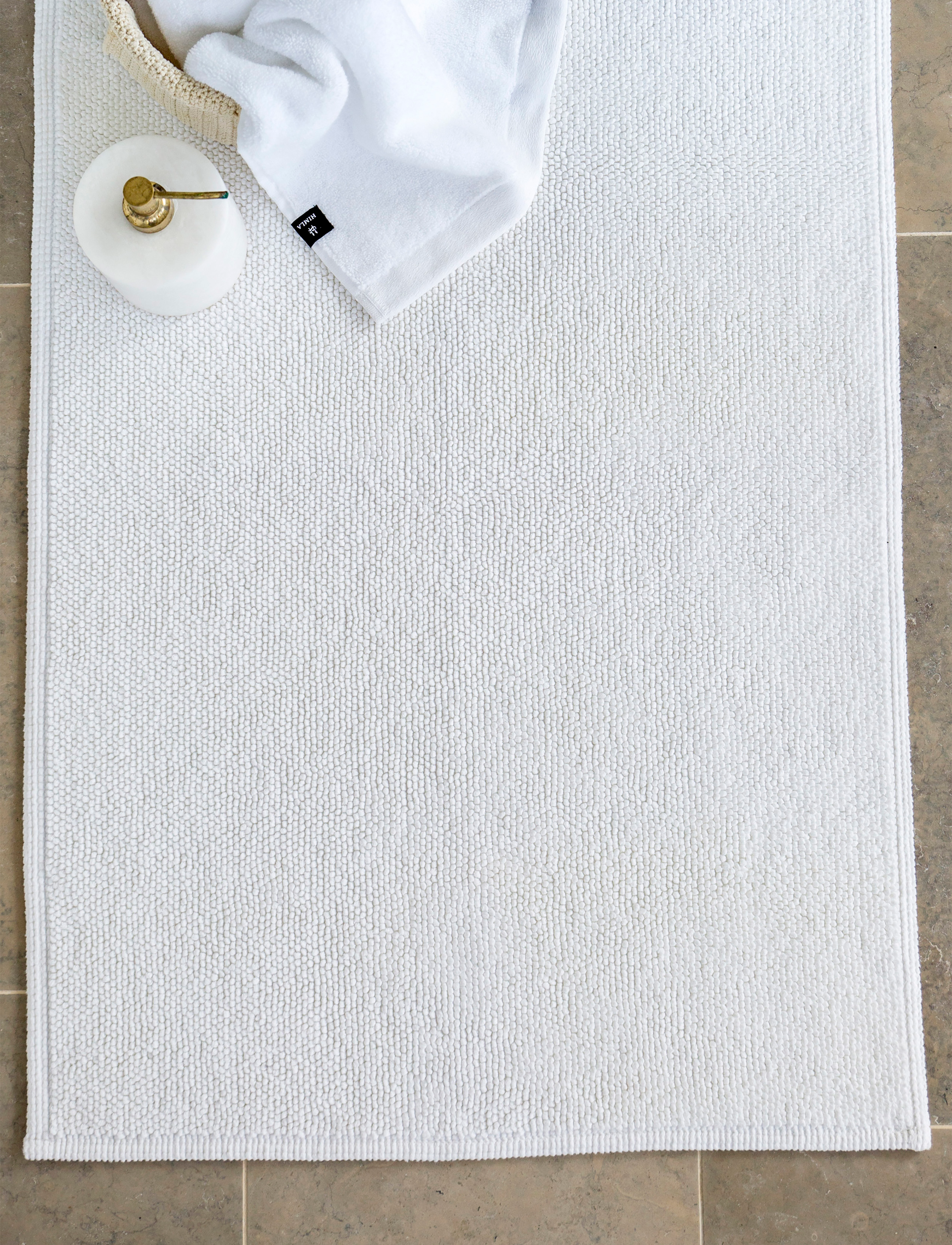 Himla Max Tæppe Til Badeværelse, 60X90 cm, Rugs & Carpets, Weiß - Bath Rugs, Homeware