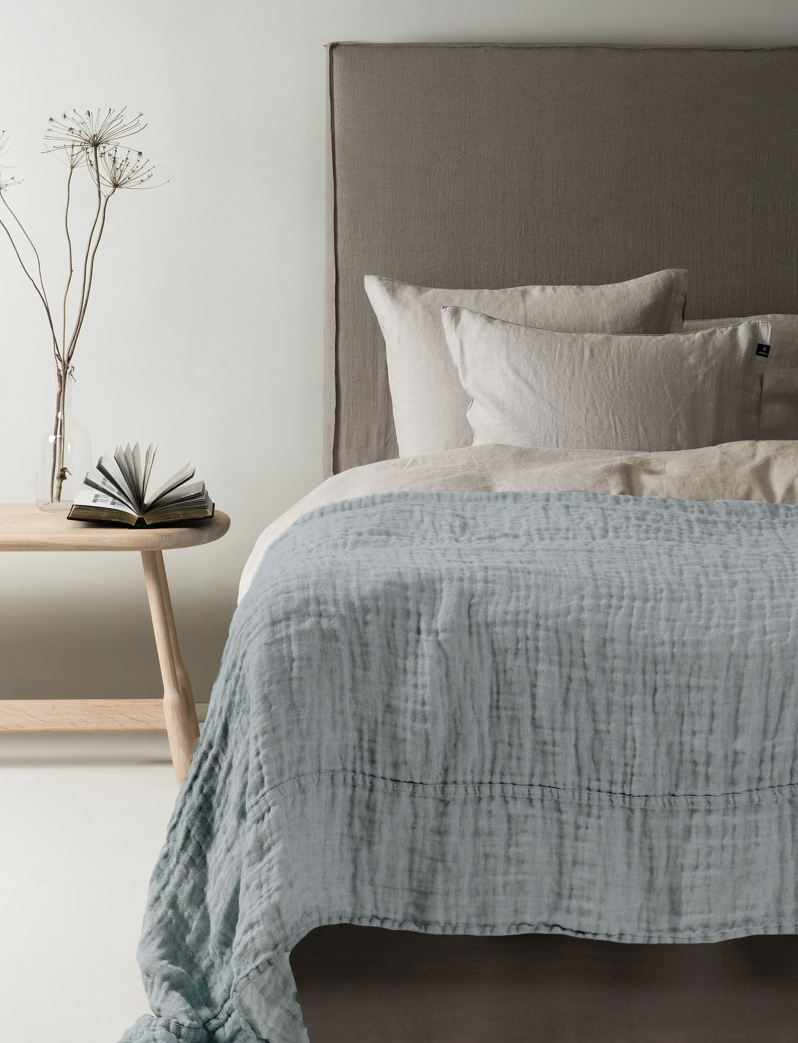 Himla Hannelin Bedspread, 160X260 cm, Grey, Sengetekstiler > Sengetæppe, Unisex