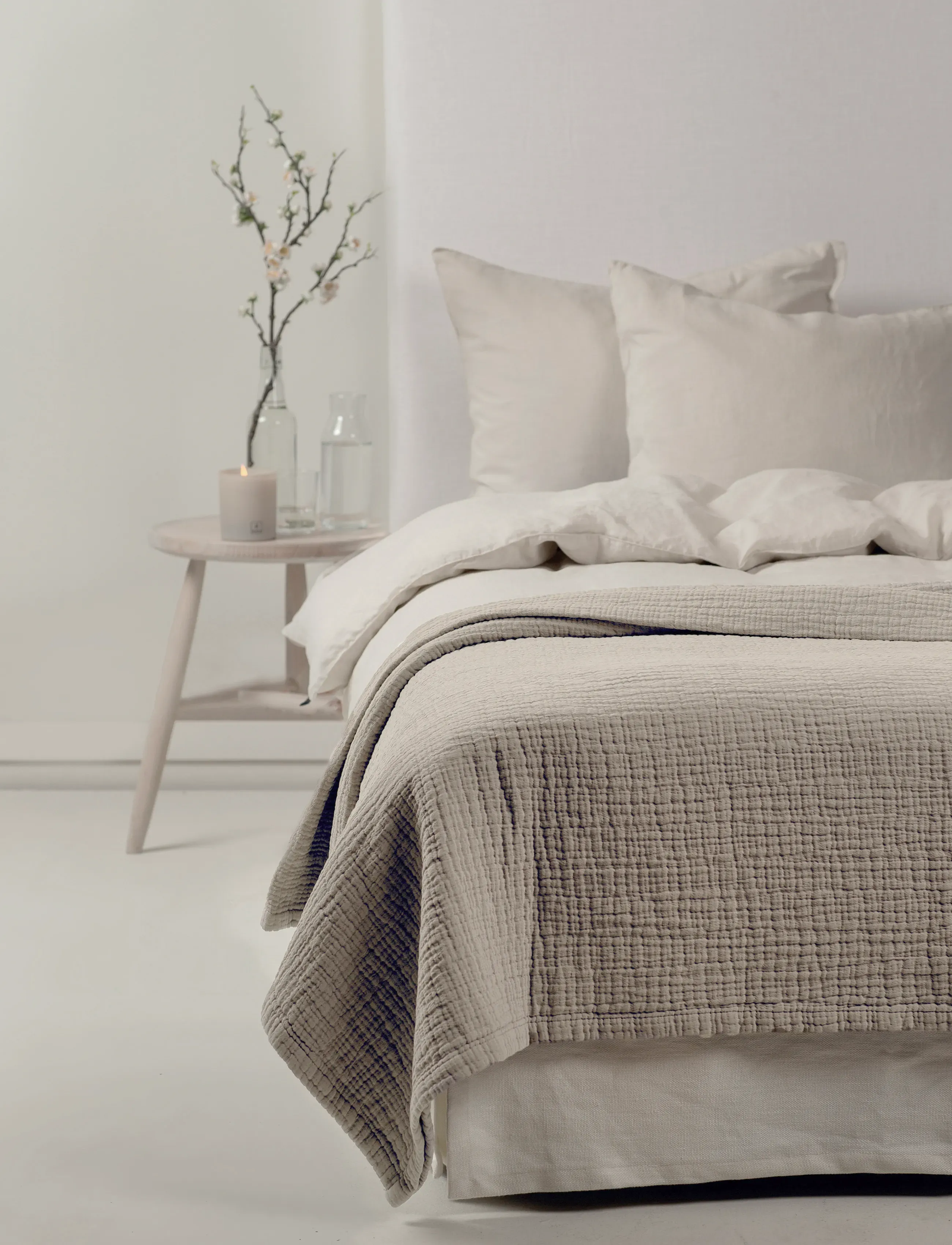 Himla Denise Bedspread, 170X250 cm, Bedtextiles, Beige - Homeware