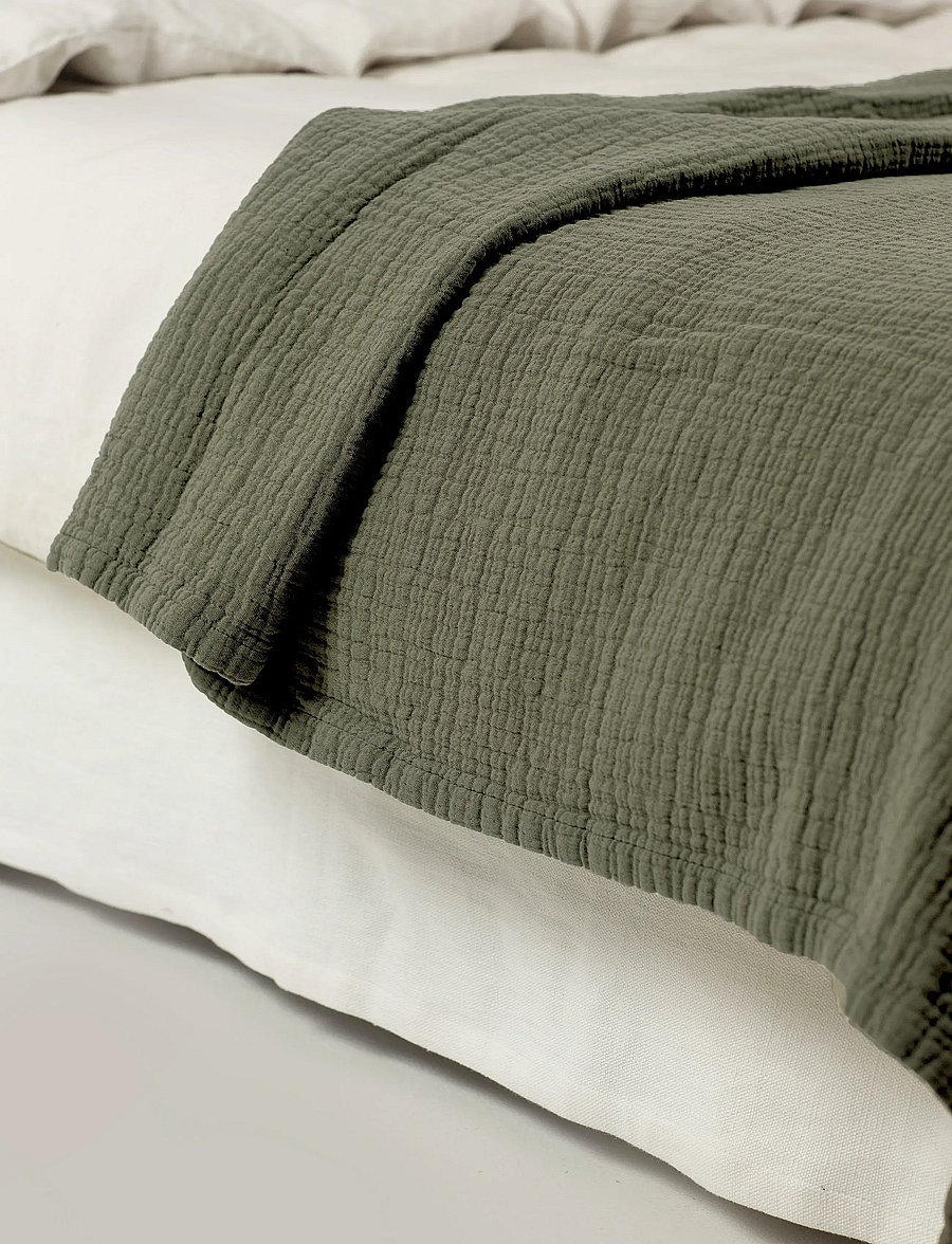 Himla - Denise Bedspread - tagesdecken - khaki - 2