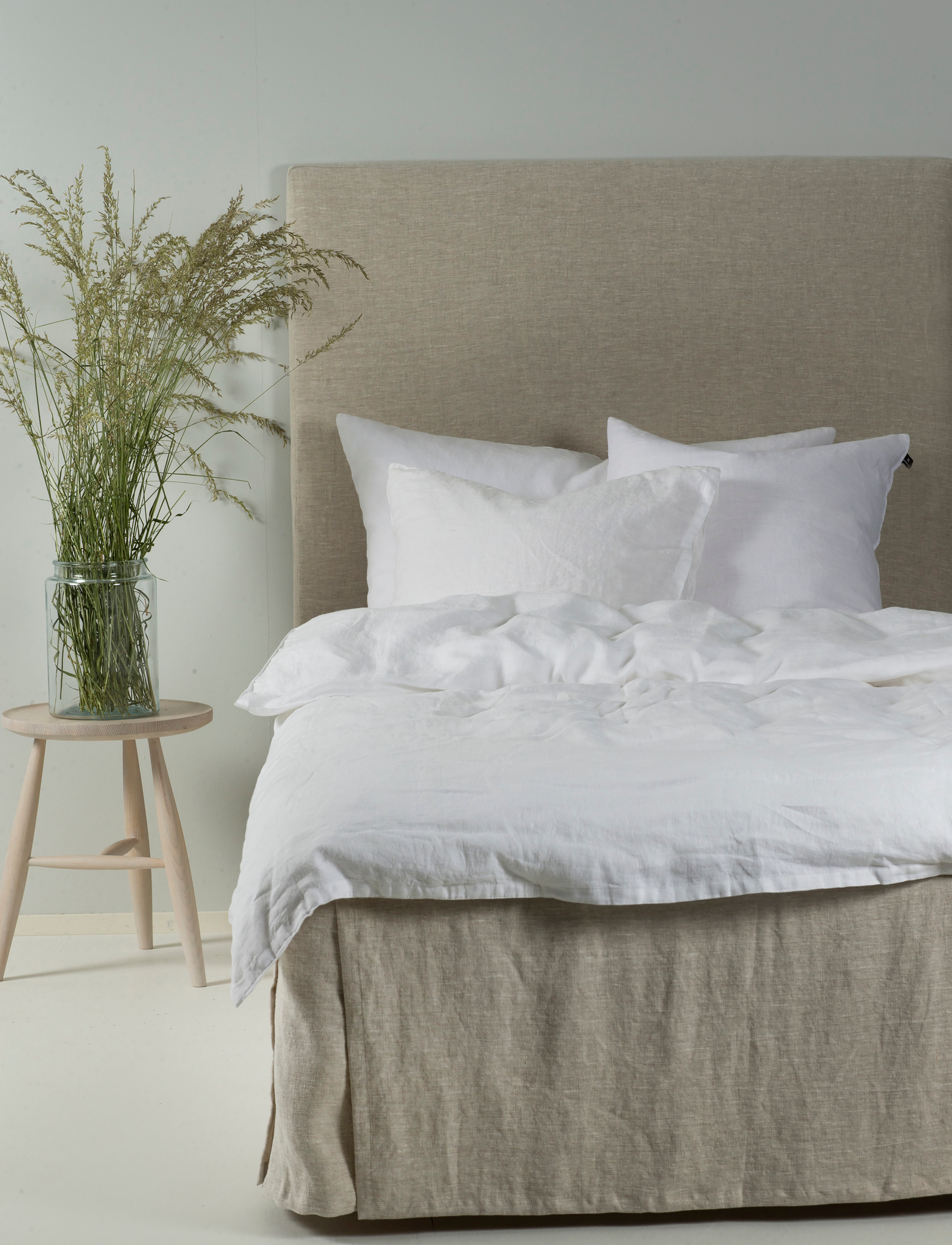 Himla Miramar Sengetæppe, 90X220X52 cm, Bedtextiles, Beige - Bed Skirt, Homeware