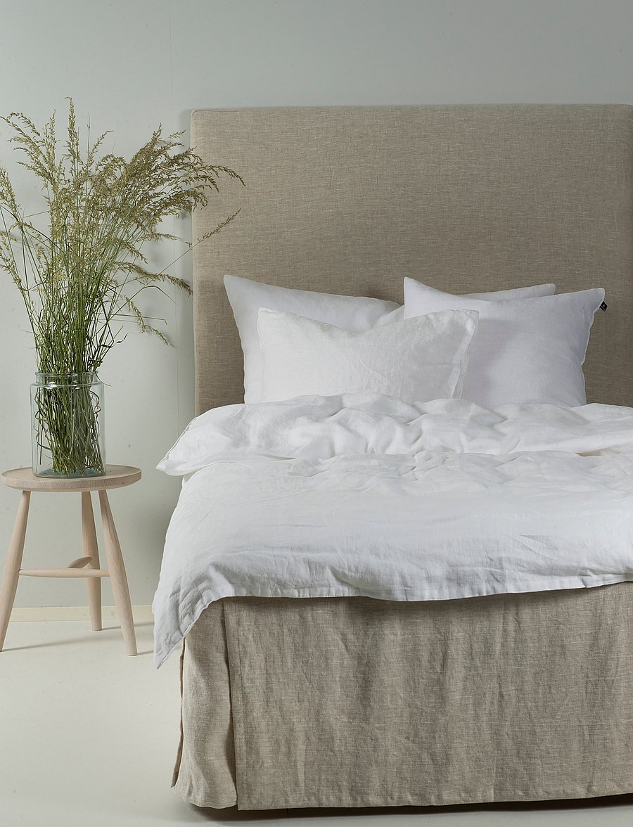 Himla - Miramar Bed Skirt - bettröcke - oatmeal - 0