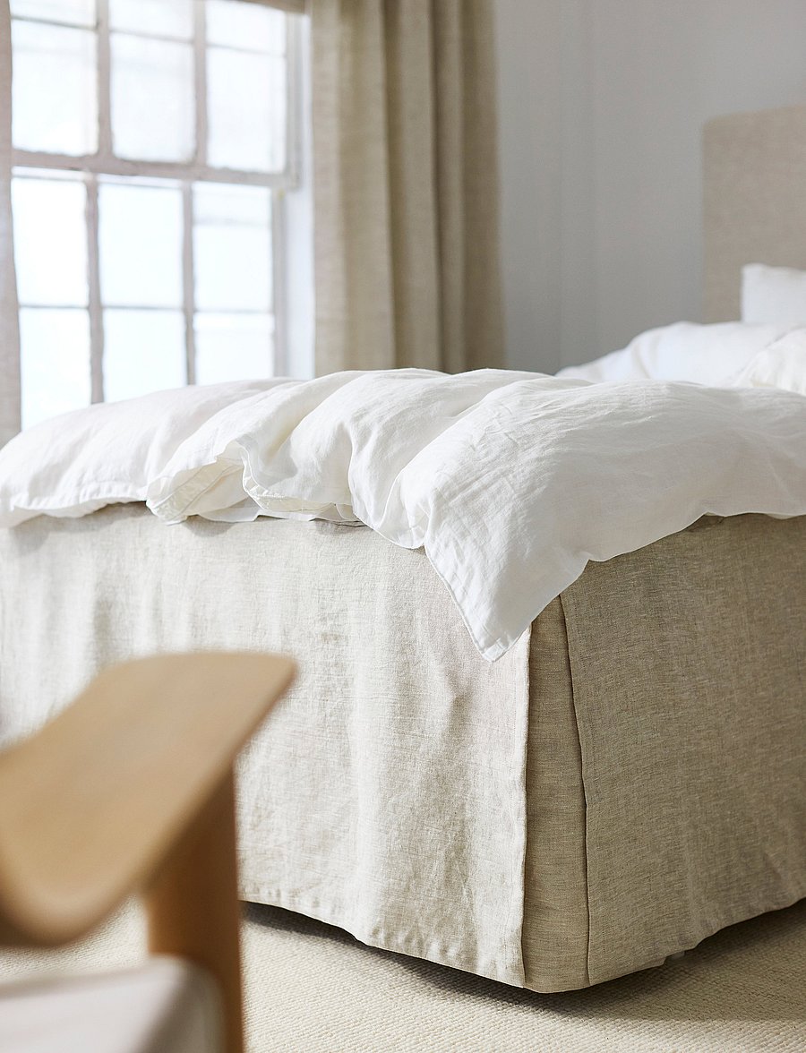 Himla - Miramar Bed Skirt - bettröcke - oatmeal - 2