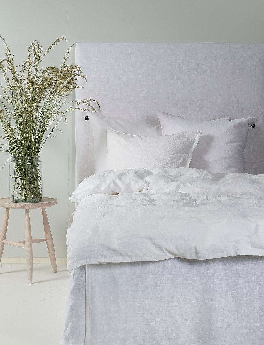 Himla - Miramar Bed Skirt - bettröcke - white - 0