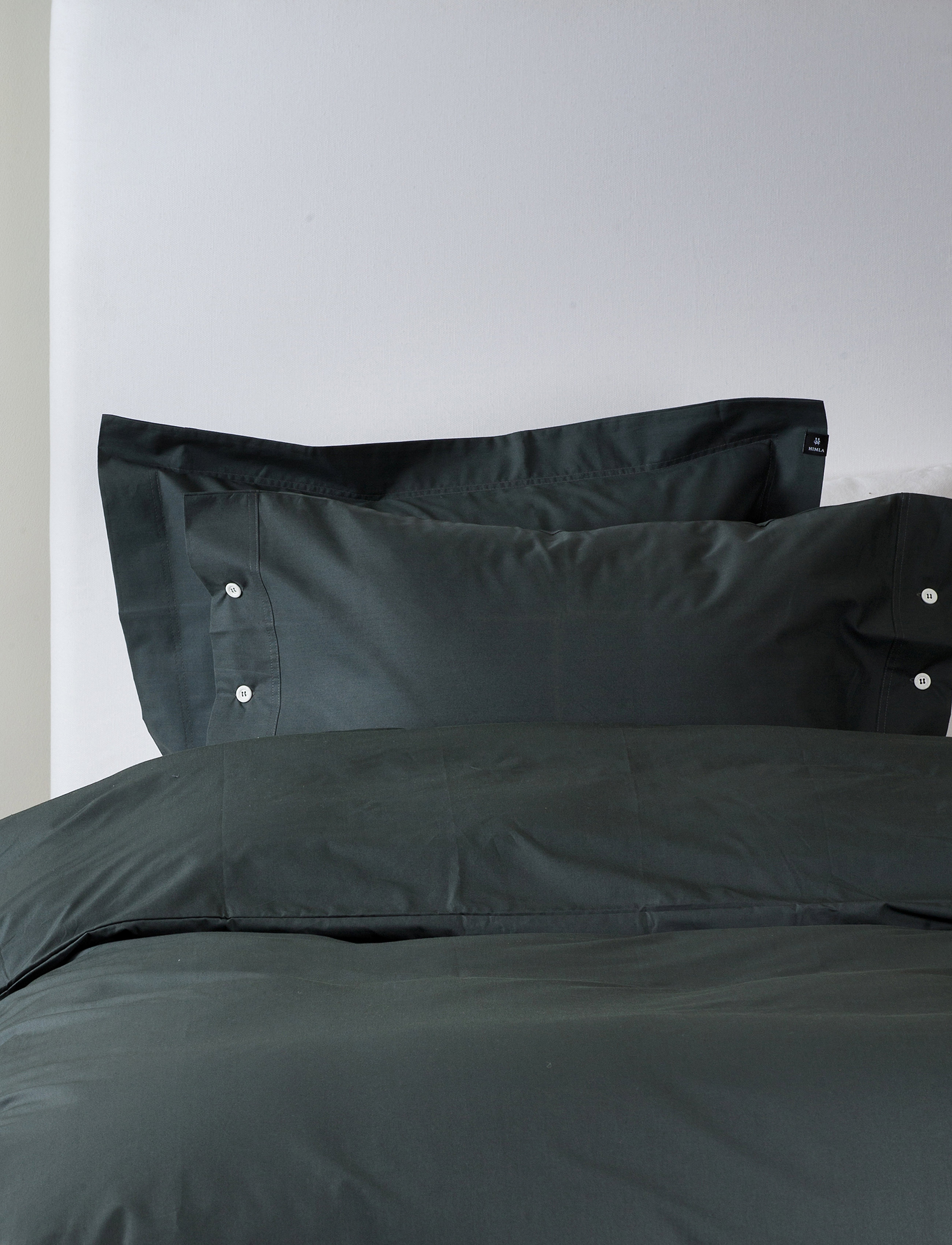 Himla Drottningholm Pillowcase With Wing, 80X80 cm, Bedtextiles, Grau - Pillow Cases, Homeware