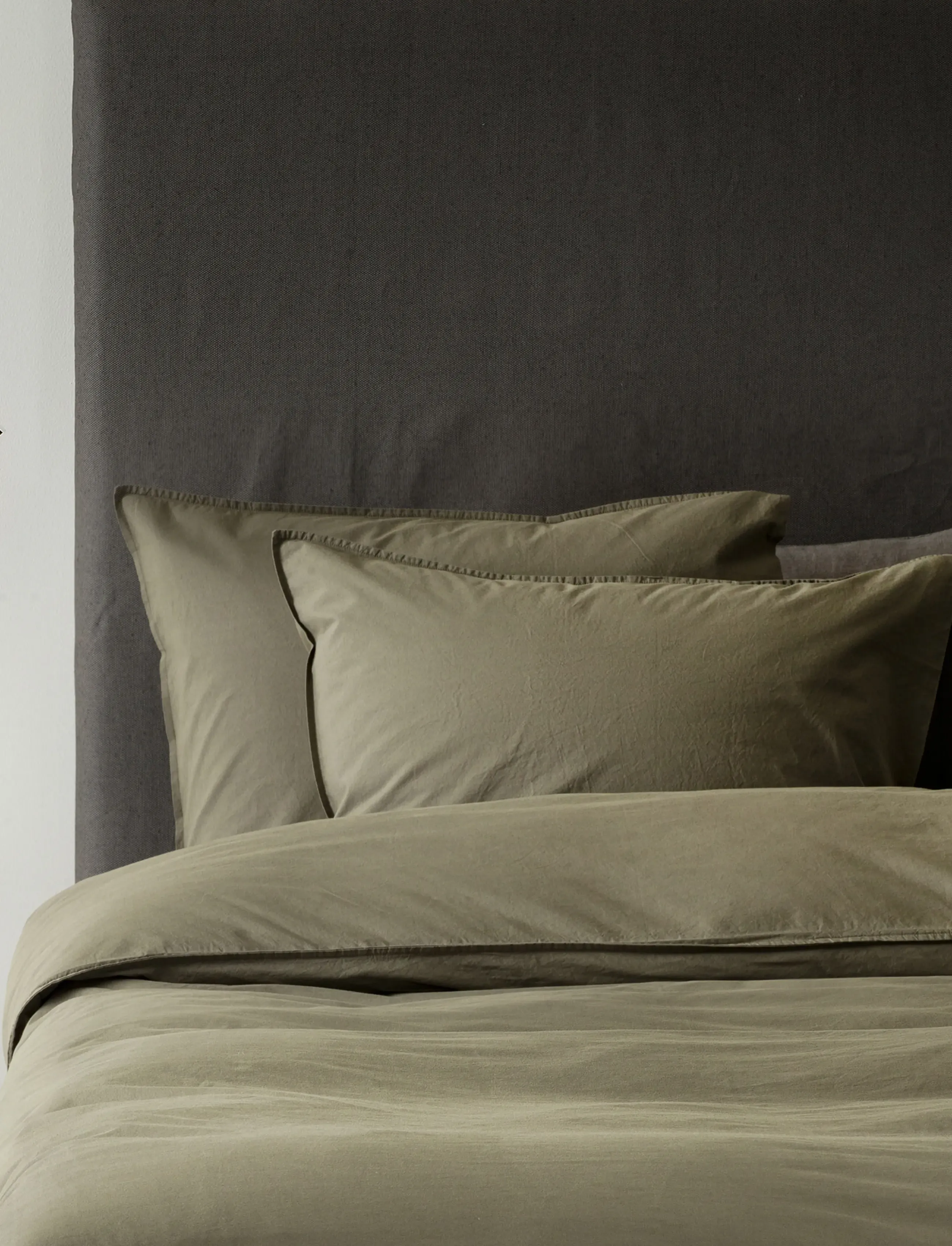 Himla Hope Plain Pillowcase, 80X80 cm, Bedtextiles, Grün - Pillow Cases, Homeware