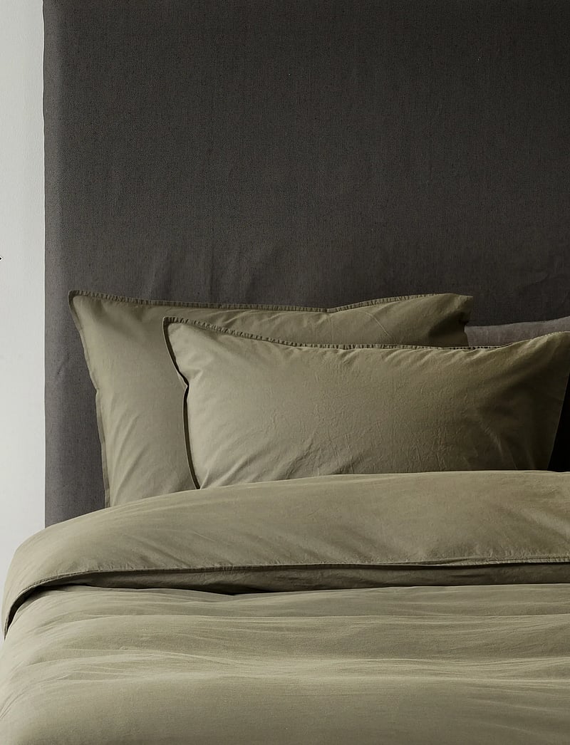 Himla - Hope Plain Pillowcase - kopfkissenbezüge - khaki - 0