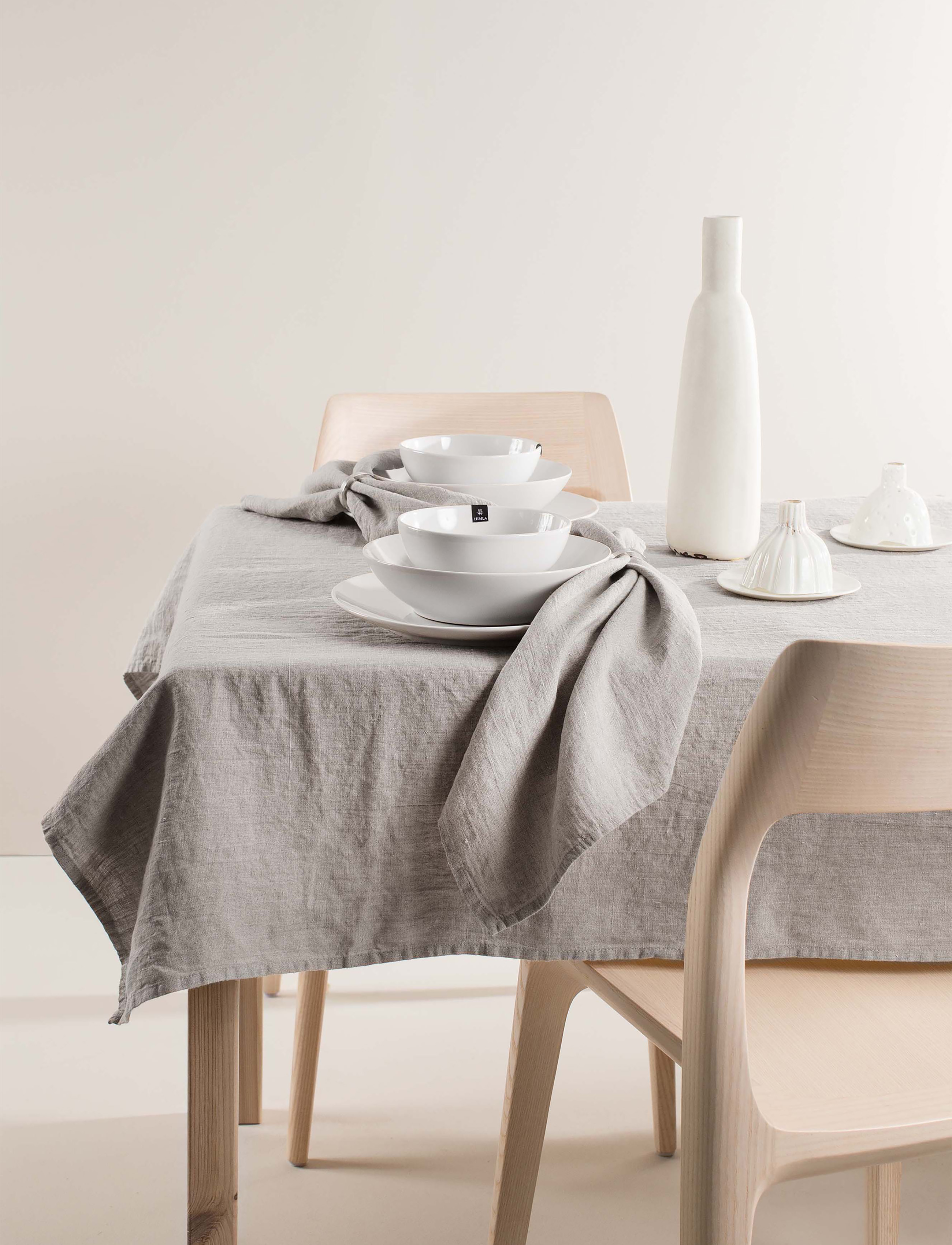 Himla Sunshine Duk, 140X330 cm, Kitchen Textiles, Grau - Tablecloths & Table Runners, Homeware