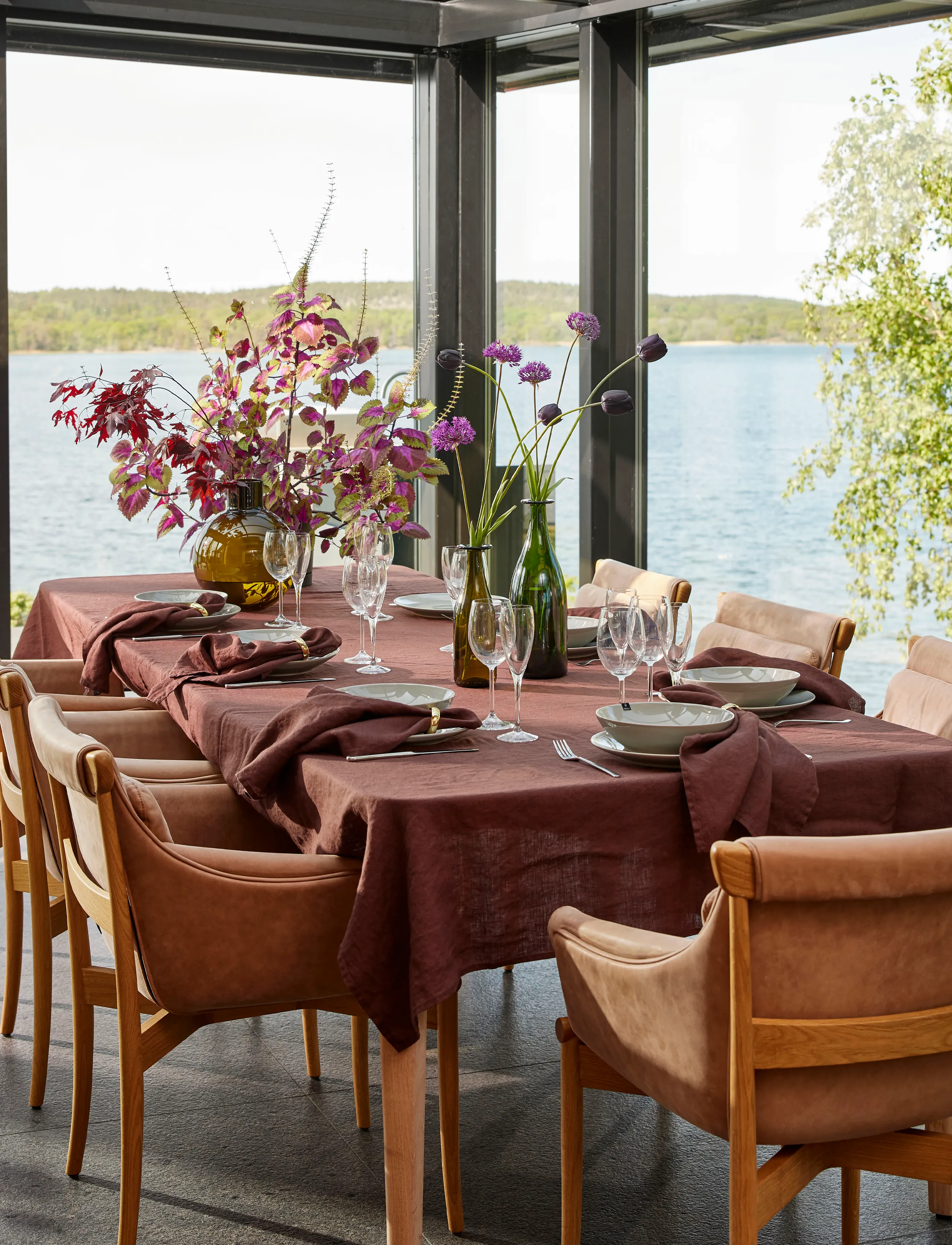 Himla - Sunshine Duk - køb efter pris - burgundy - 3
