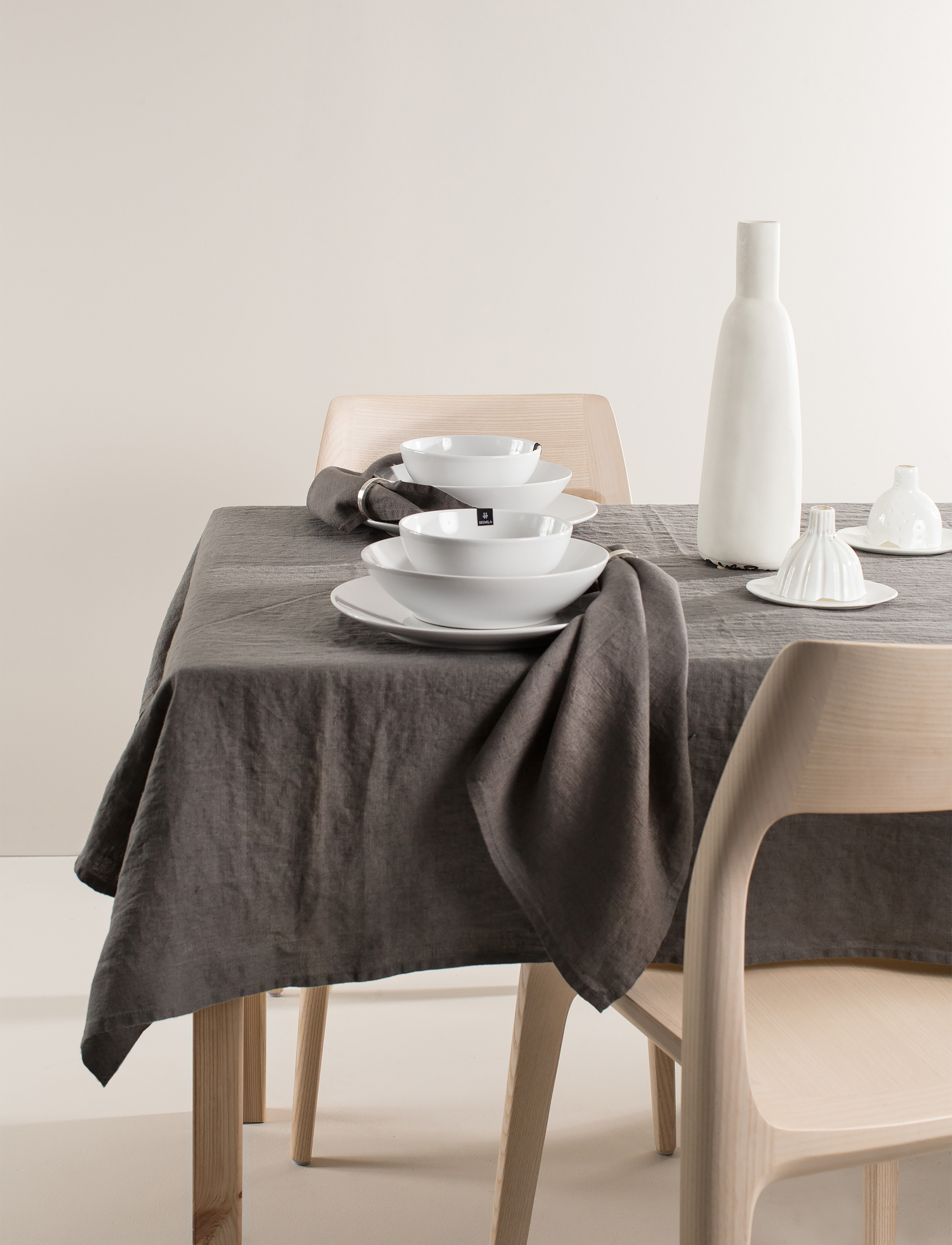 Himla Sunshine Duk, 140X330 cm, Kitchen Textiles, Grau - Tablecloths & Table Runners, Homeware