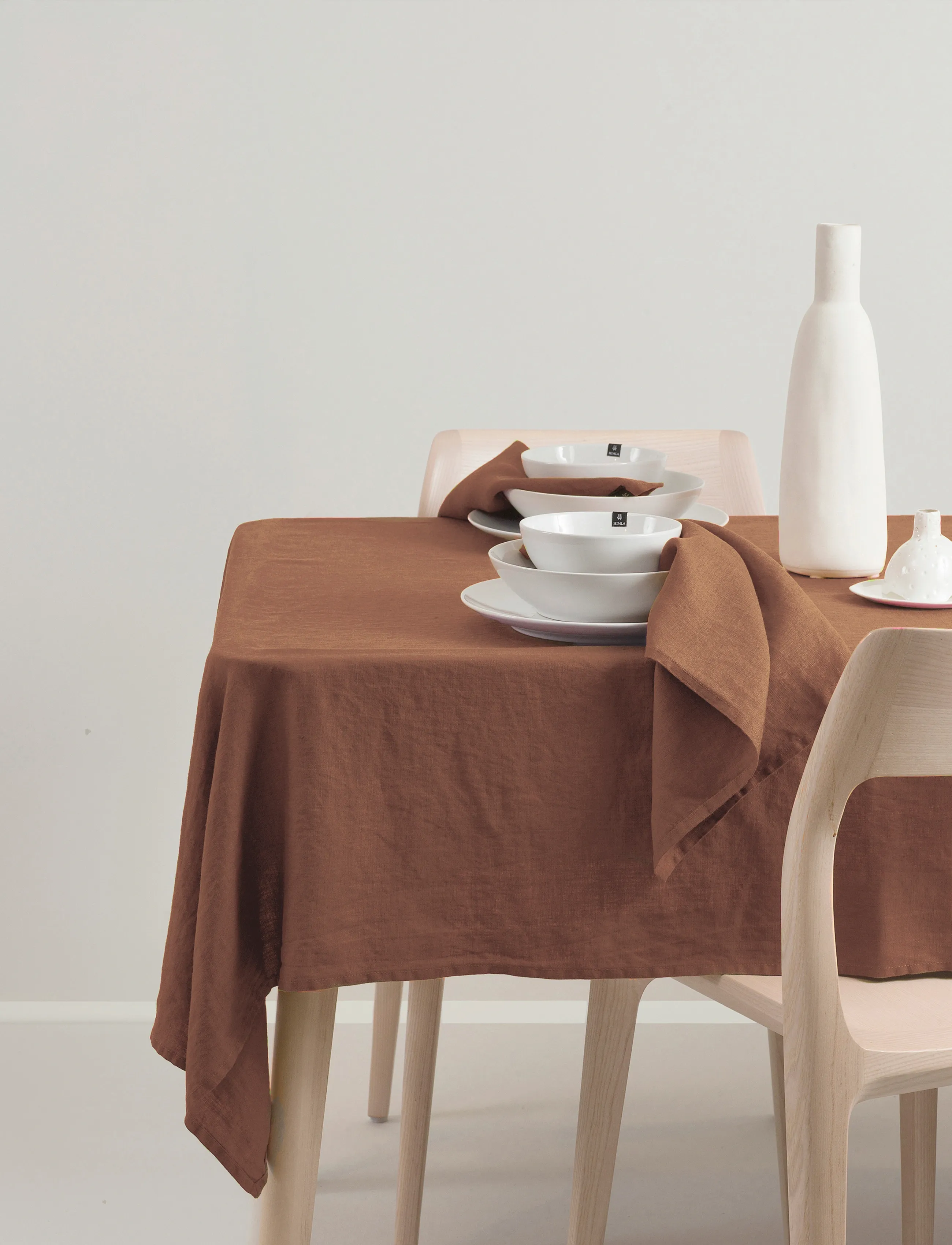 Himla Sunshine Duk, 140X330 cm, Kitchen Textiles, Braun - Tablecloths & Table Runners, Homeware