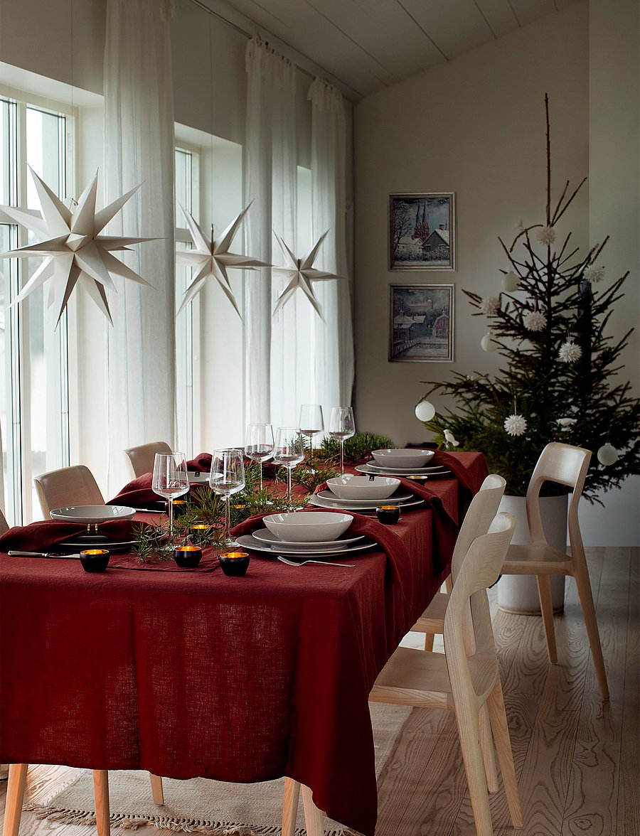 Himla - Sunshine Tablecloth - nach preis einkaufen - lingonberry - 3