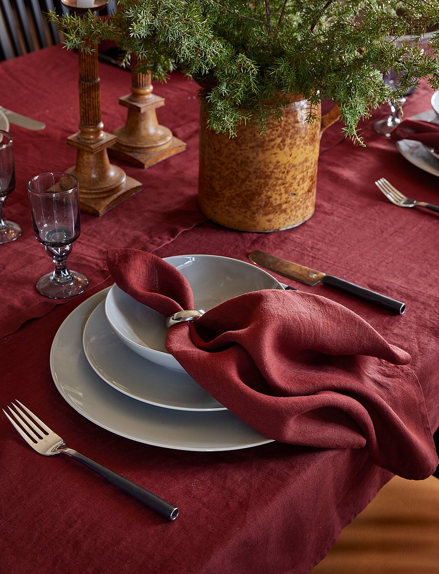 Himla - Sunshine Tablecloth - nach preis einkaufen - lingonberry - 4