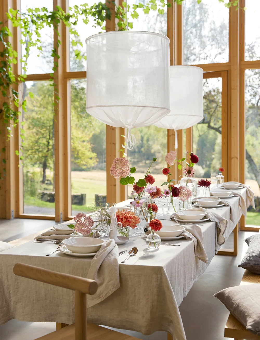 Himla - Sunshine Tablecloth - køb efter pris - oatmeal - 4