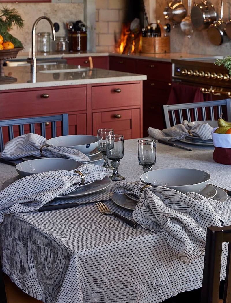 Himla - Linus Tablecloth - laudlinad - kohl/natural - 2