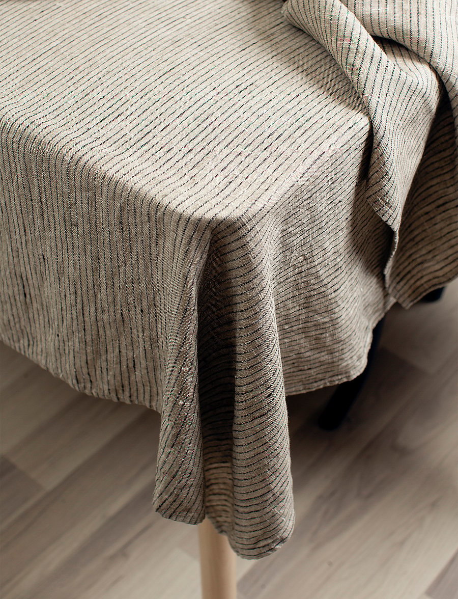 Himla - Linus Tablecloth - laudlinad - kohl/natural - 3