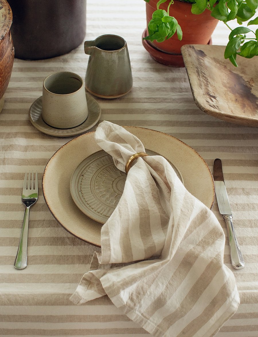 Himla - Riviera Tablecloth - duker & løpere - sand - 2