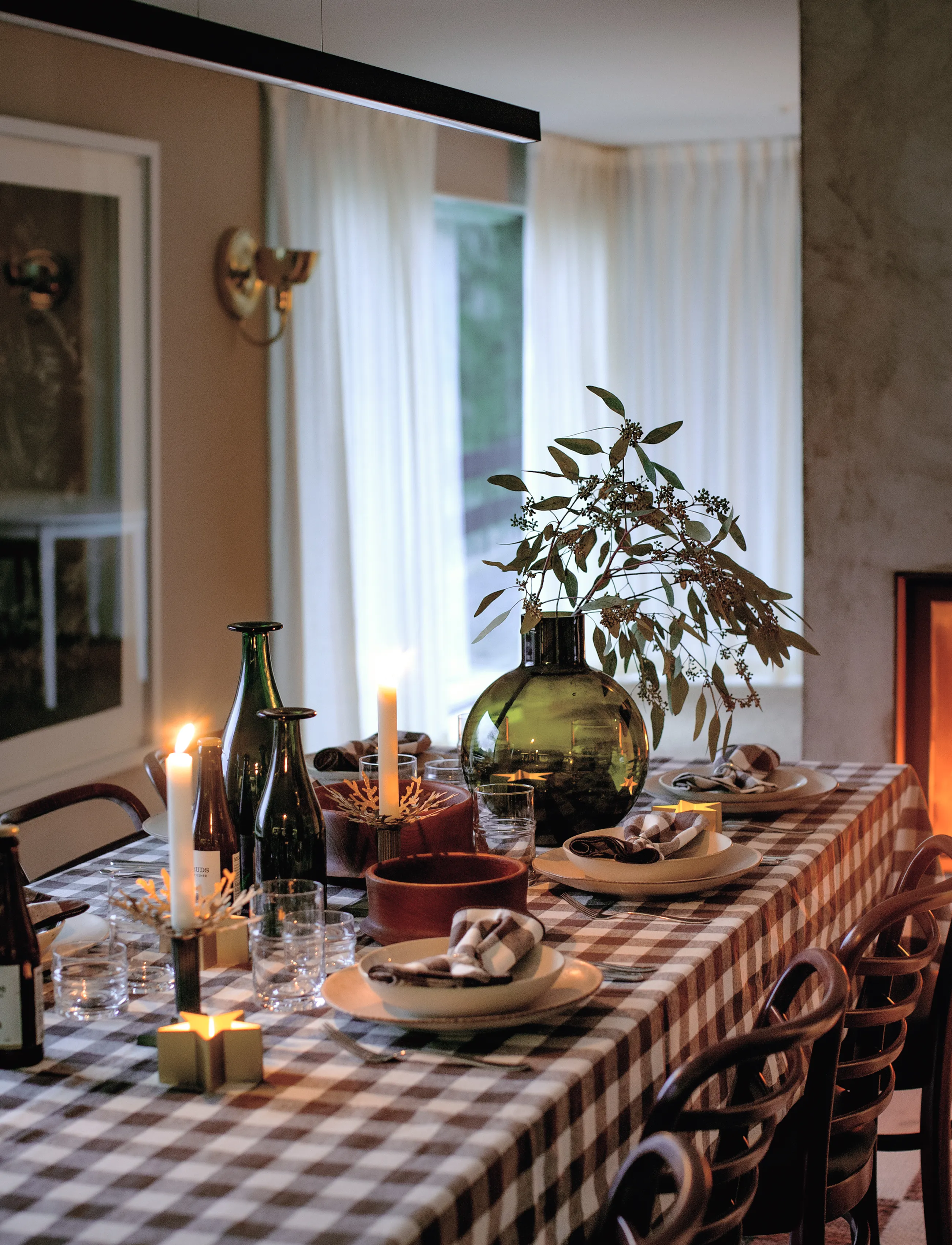 Himla - Bettyhill Tablecloth - tablecloths & runners - chocolate - 3