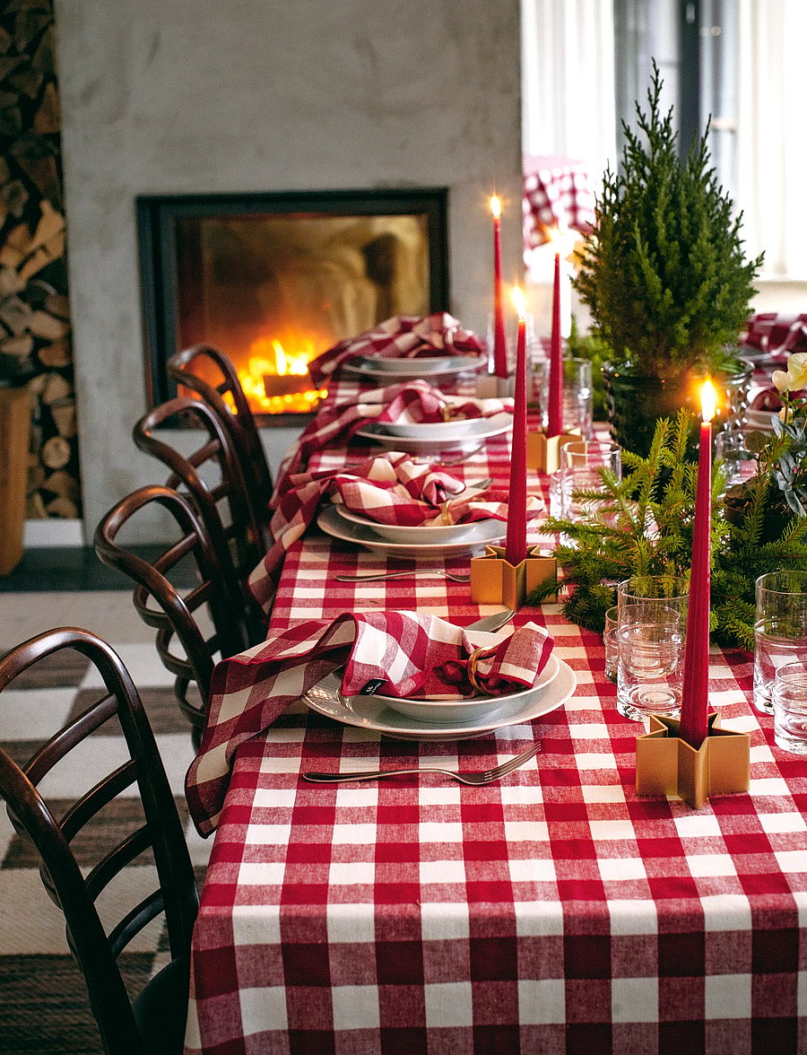 Himla - Bettyhill Tablecloth - tischdecken & tischläufer - ruby - 3