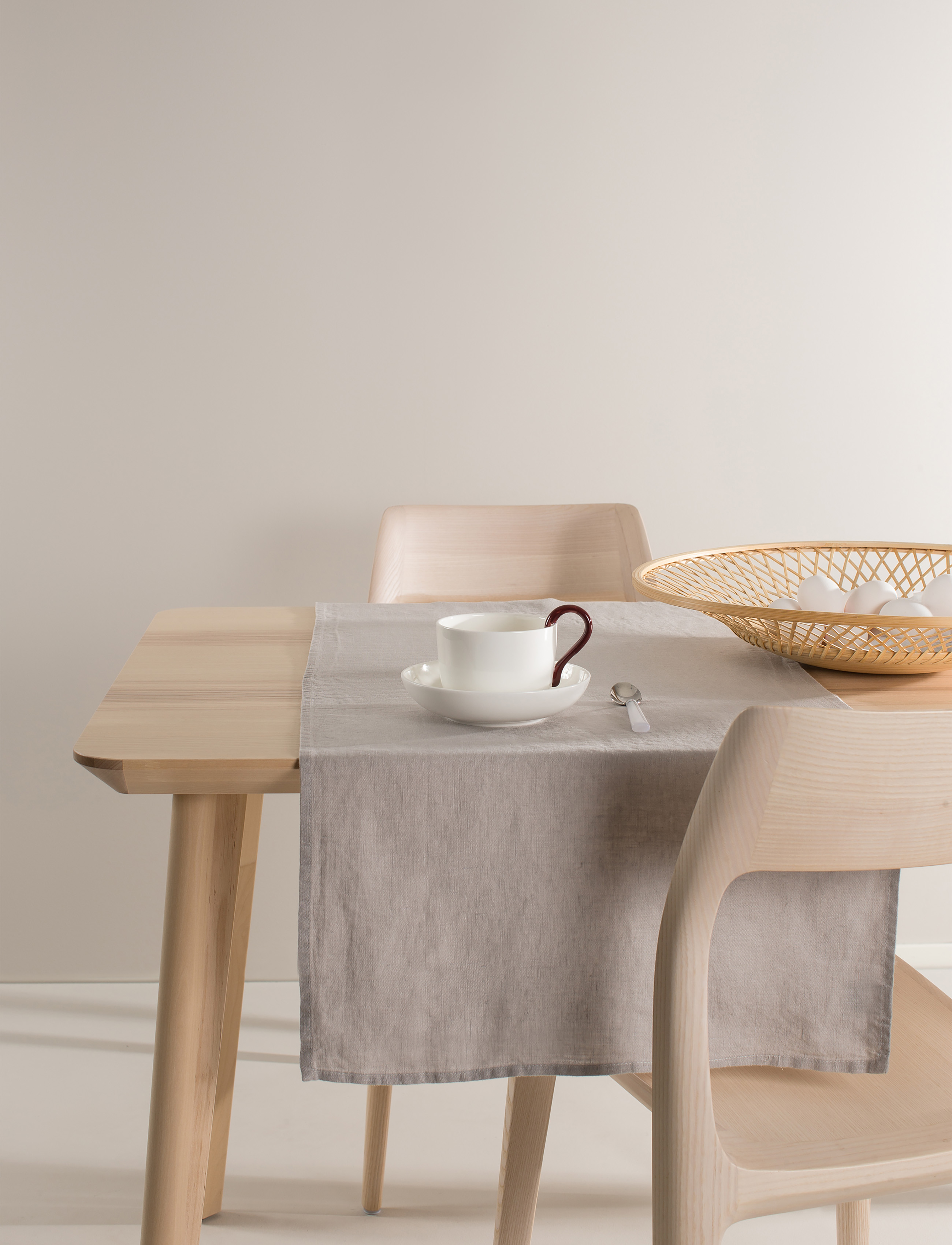 Himla Sunshine Bordløber, 50X140 cm, Kitchen Textiles, Grau - Tablecloths & Table Runners, Homeware