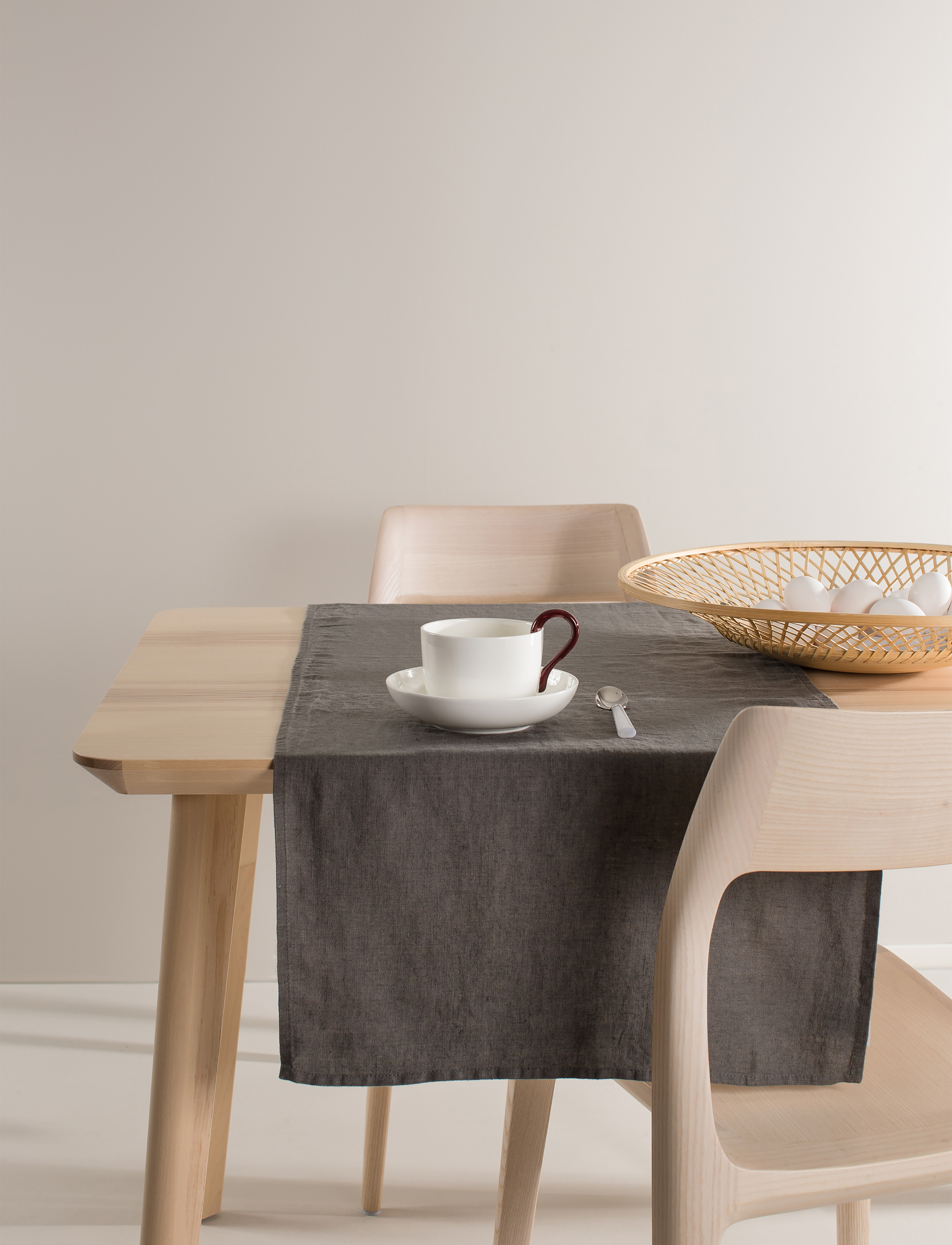 Himla Sunshine Bordløber, 50X140 cm, Kitchen Textiles, Grau - Tablecloths & Table Runners, Homeware