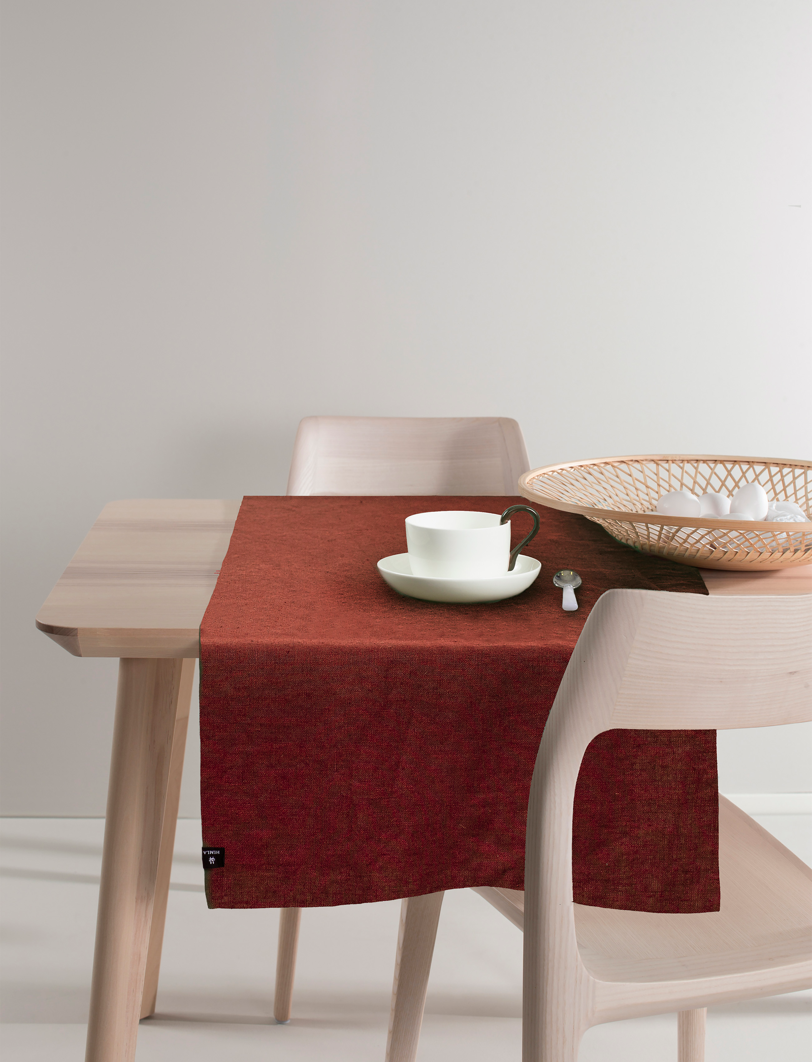 Himla Sunshine Bordløber, 50X140 cm, Kitchen Textiles, Rot - Tablecloths & Table Runners, Homeware