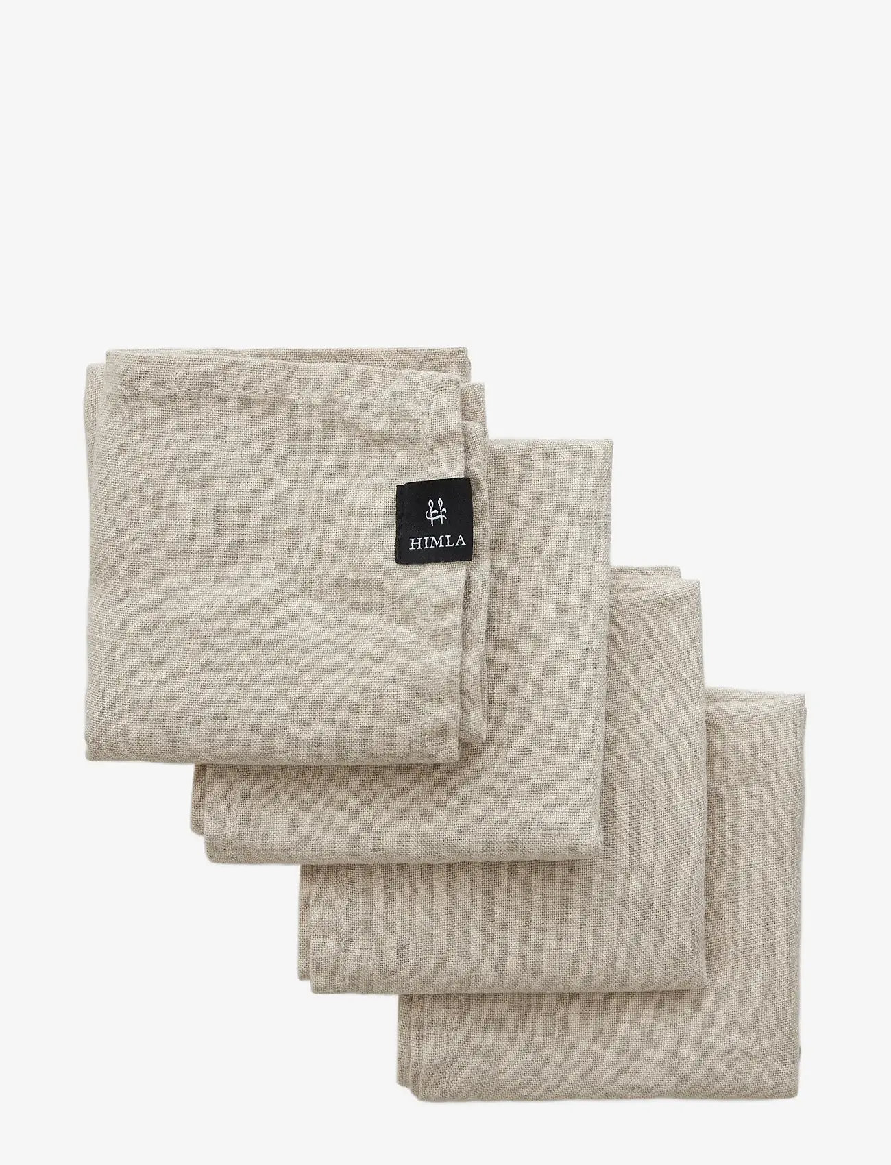 Himla - Sunshine Napkin 4-pack - stofservietter - ash - 0