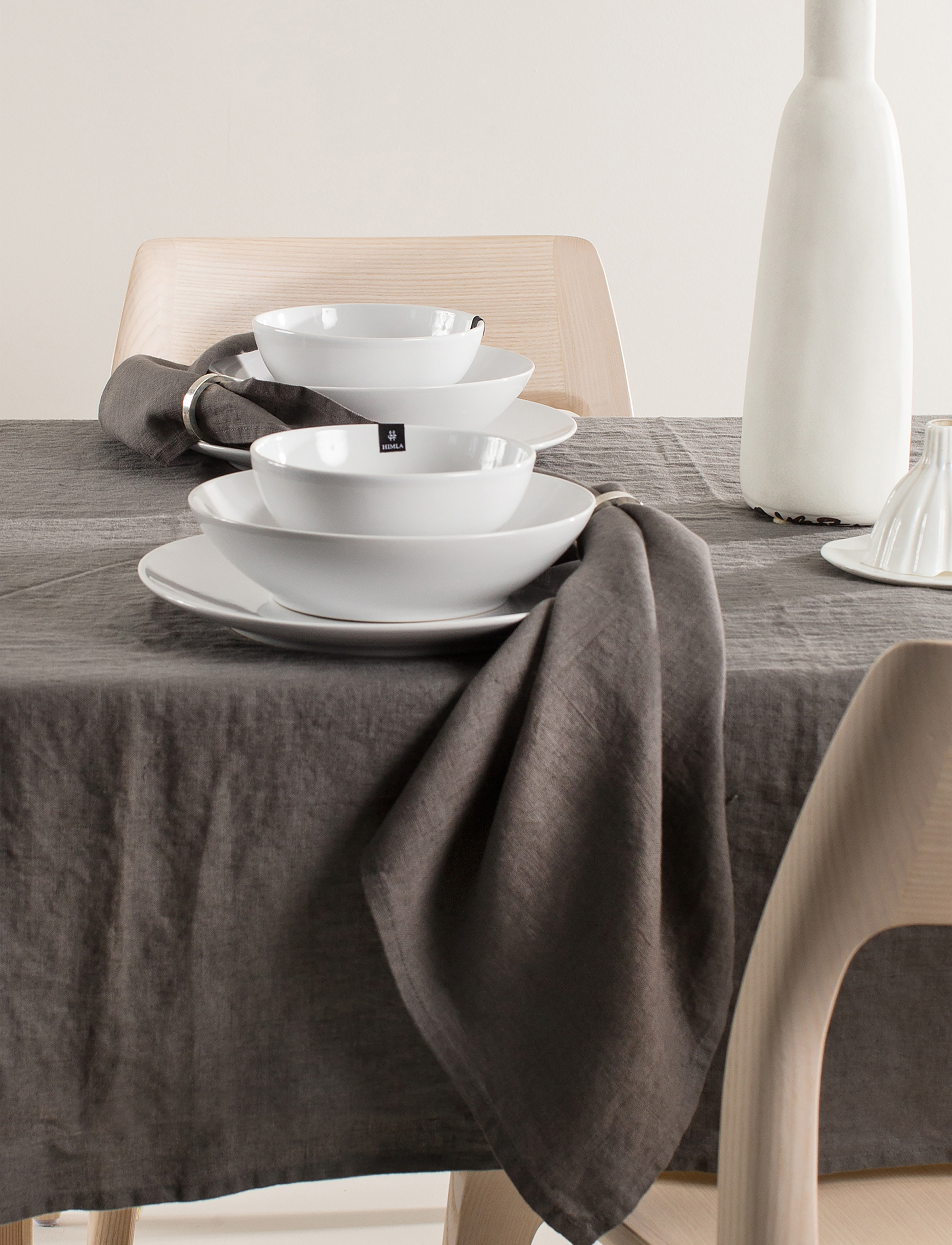 Himla Sunshine-Serviet, 45X45 cm, Napkins, Grau - Cloth Homeware