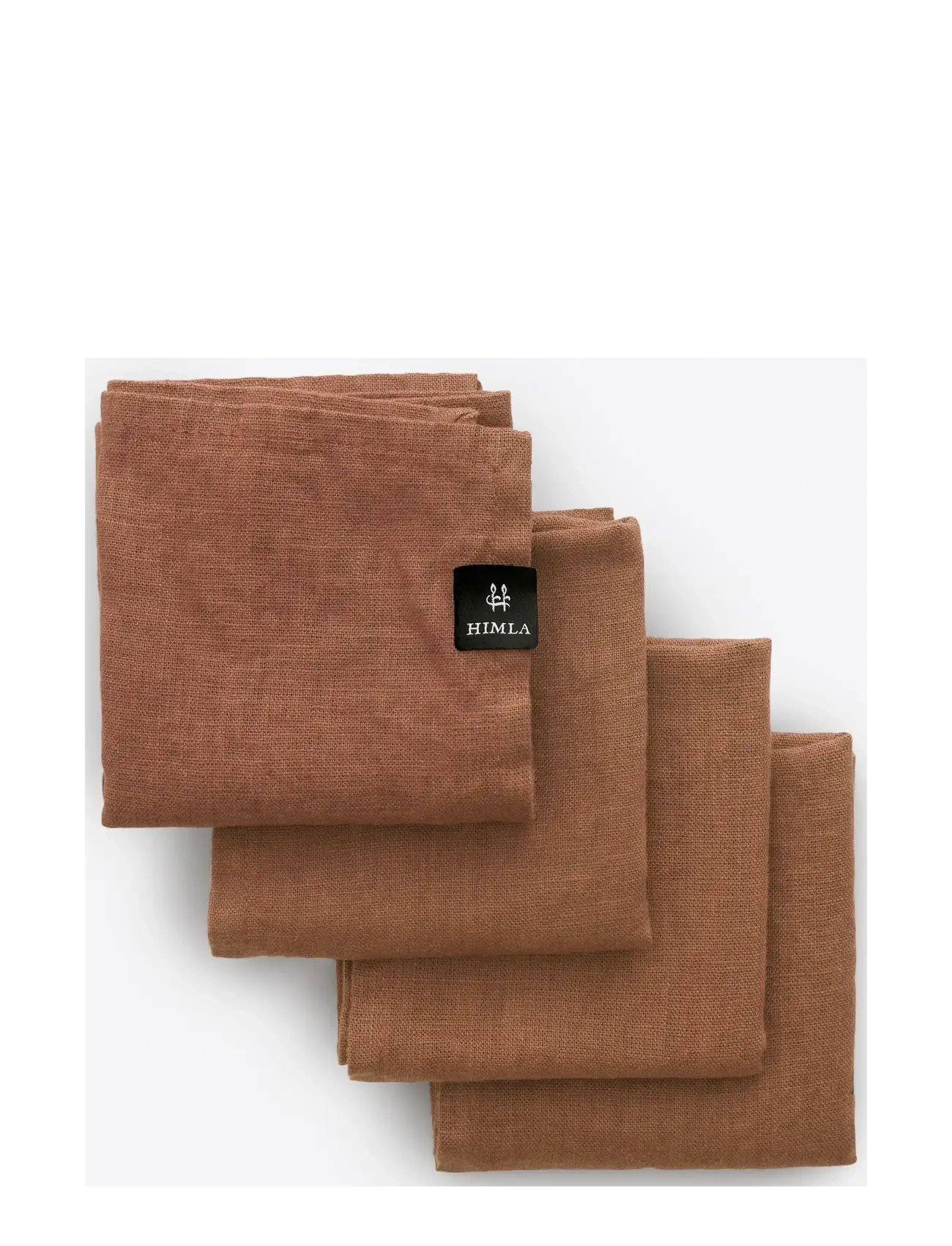 Himla Sunshine Napkin - Textiles - GROUNDED / brown