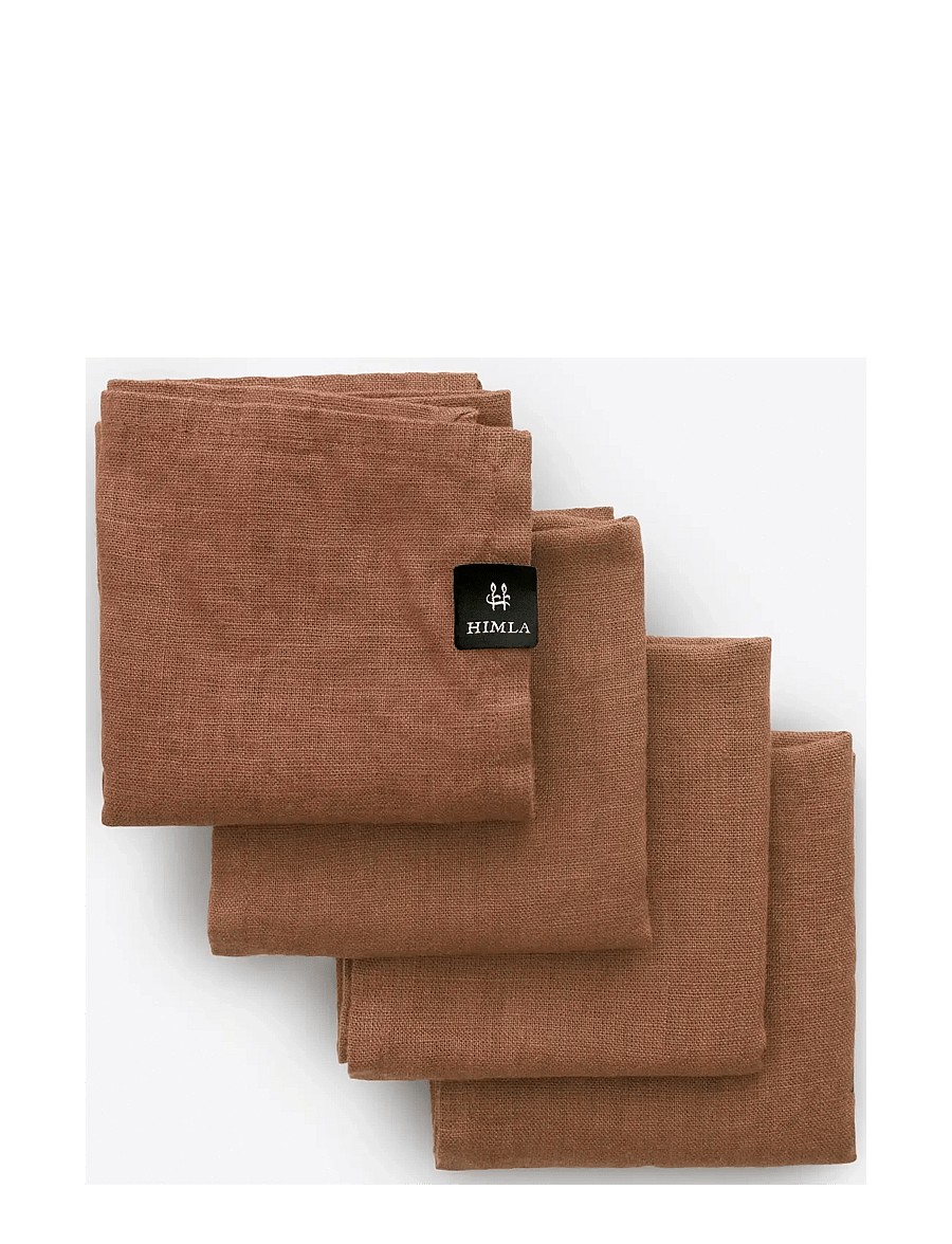 Himla - Sunshine Napkin 4-pack - linased ja puuvillased salvrätikud - grounded - 1