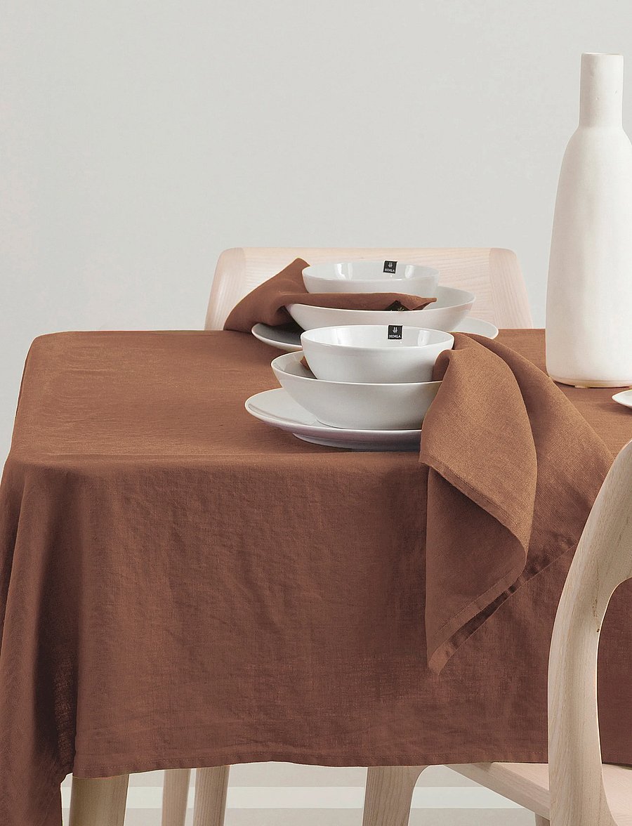 Himla - Sunshine Napkin 4-pack - linased ja puuvillased salvrätikud - grounded - 0