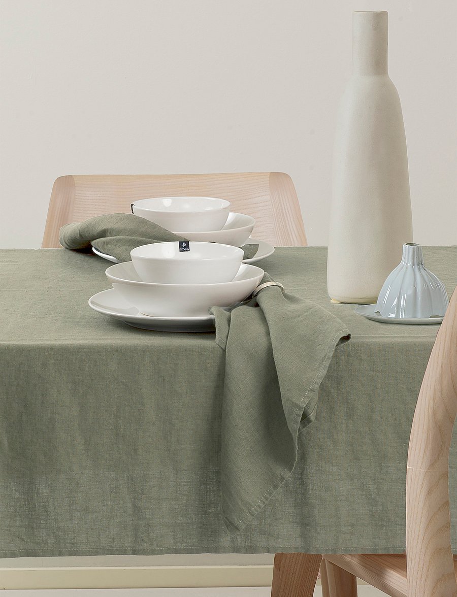 Himla - Sunshine Napkin - stoffservietten - sage - 0