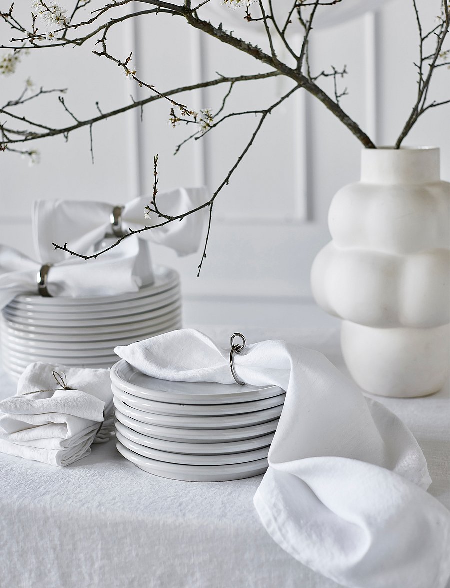 Himla - Sunshine Napkin 4-pack - stoffservietten - white - 3