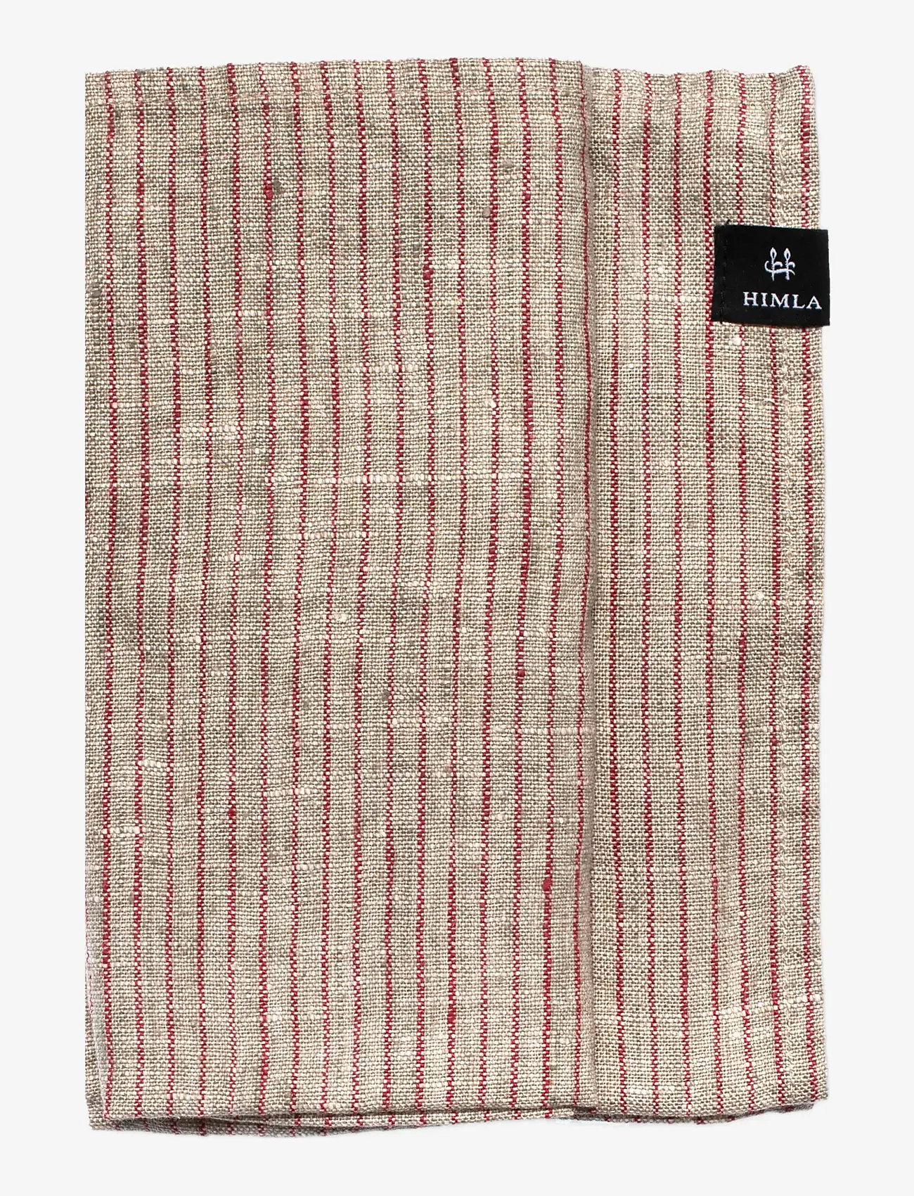 Himla - Linus Napkin 4-pack - true red/natural - 0