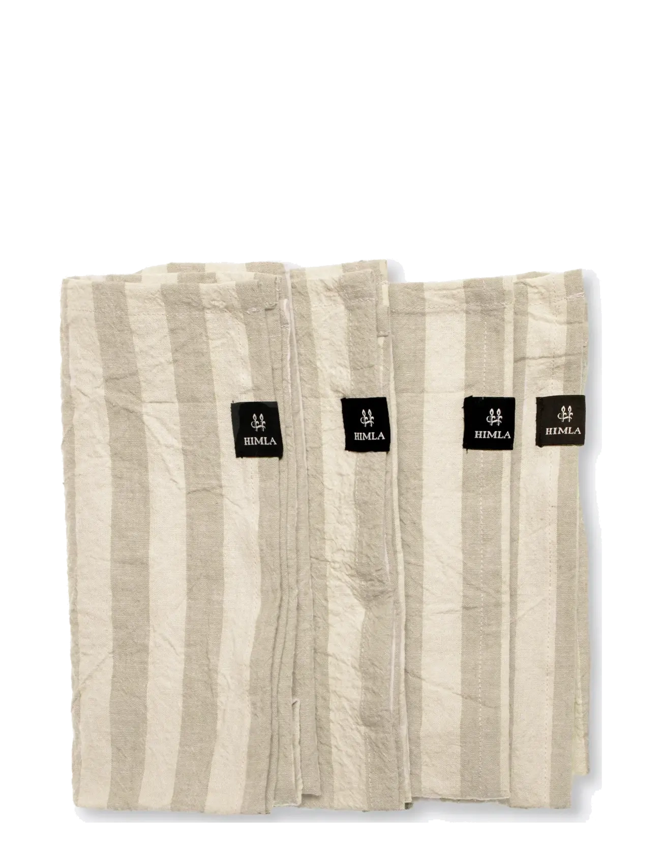Himla Riviera Servietter, 4-Pak, Cloth Serviet, Beige, Str: 45X45CM