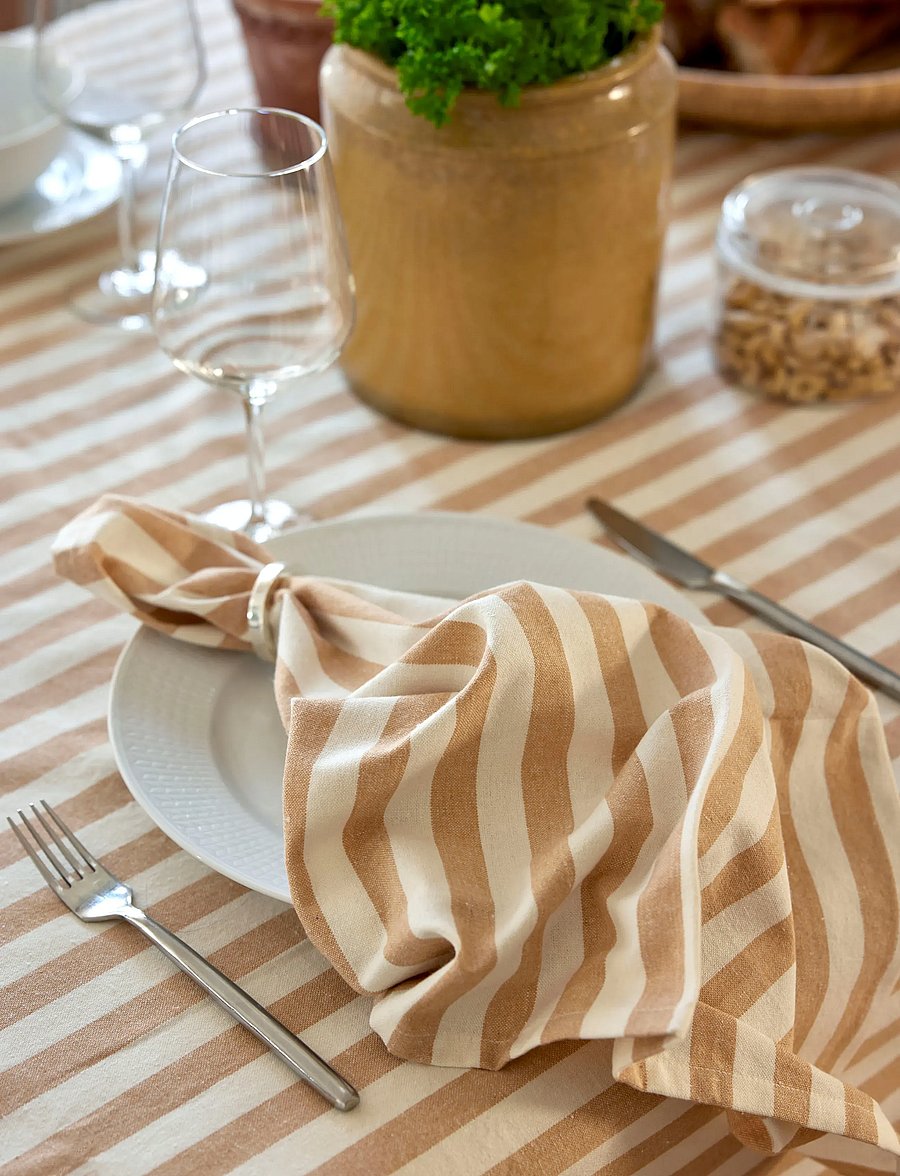 Himla - Bretagne Napkin - stoffservietten - wheat - 0