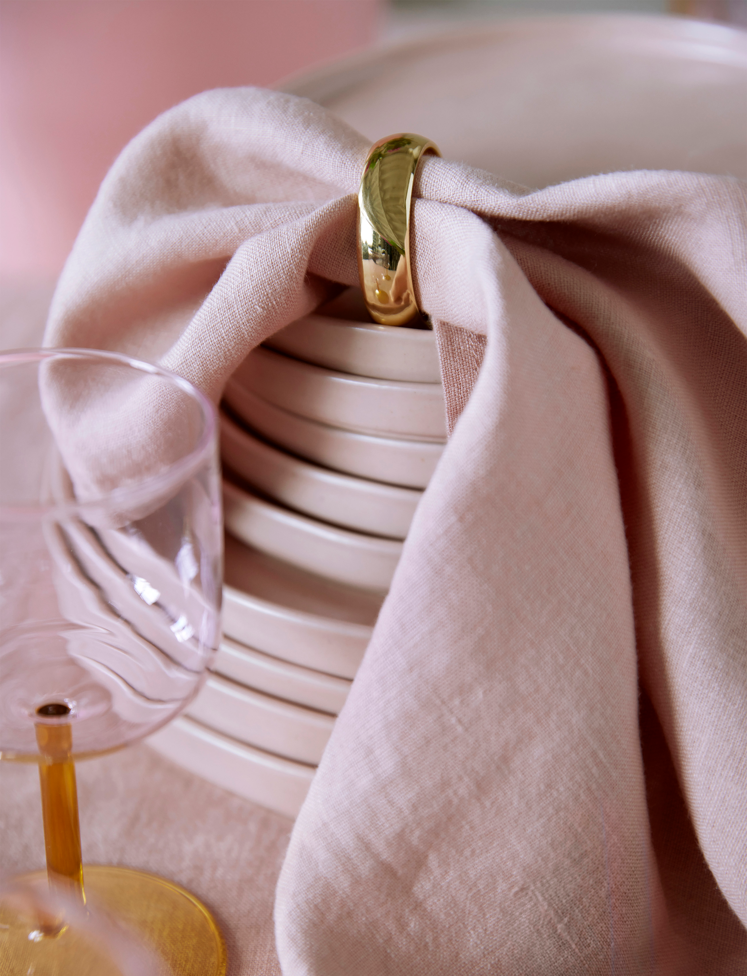 Himla - Monaco Napkin Ring 4-pack - die niedrigsten preise - brass - 2