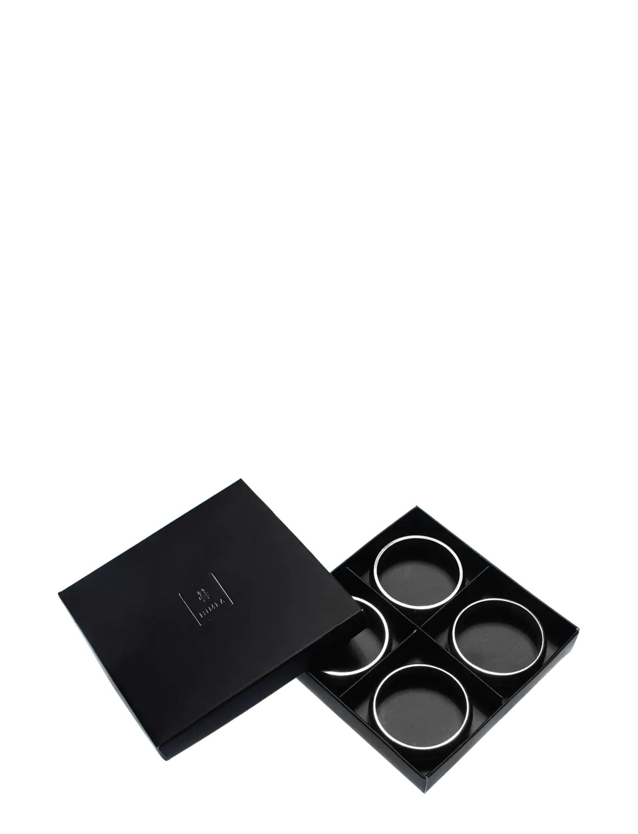 Himla - Monaco Servettring 4-pack - servettringar & servettställ - silver - 1