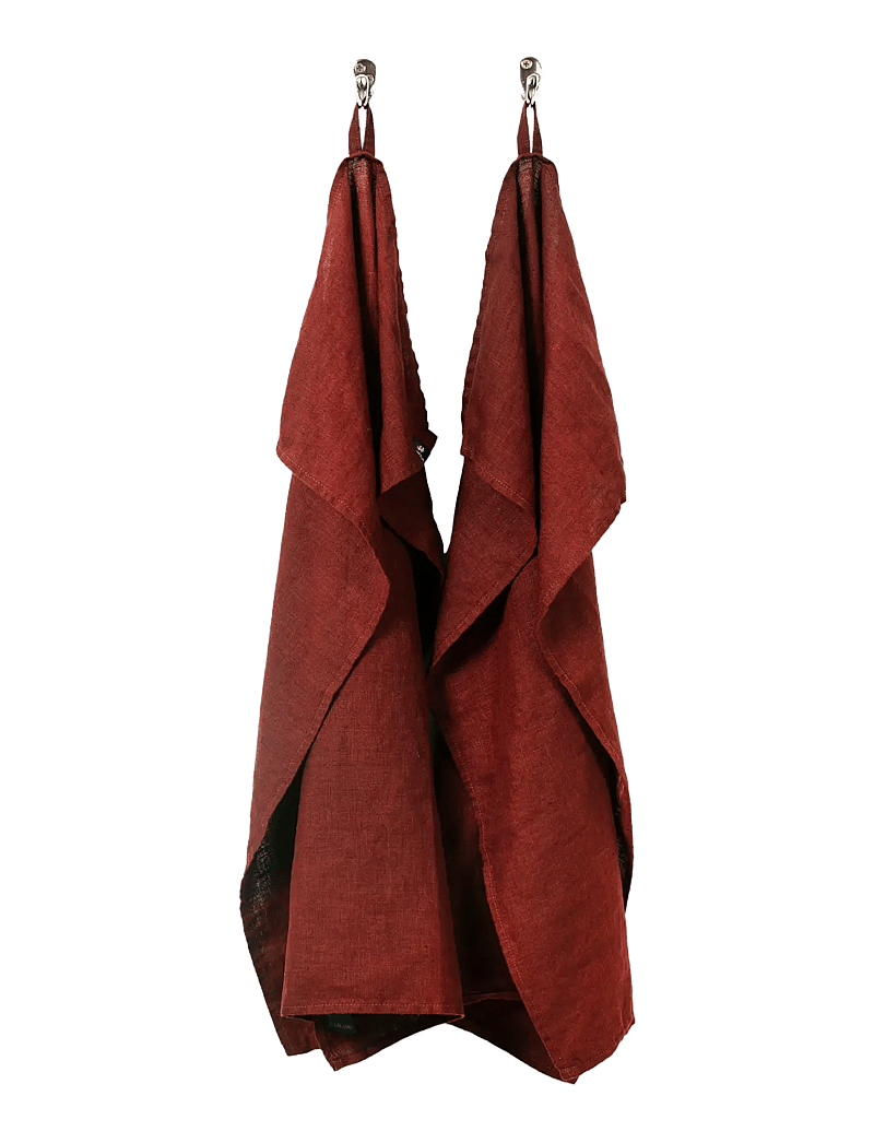 Himla - Sunshine Kökshandduk 2-pack - köp efter pris - lingonberry - 0