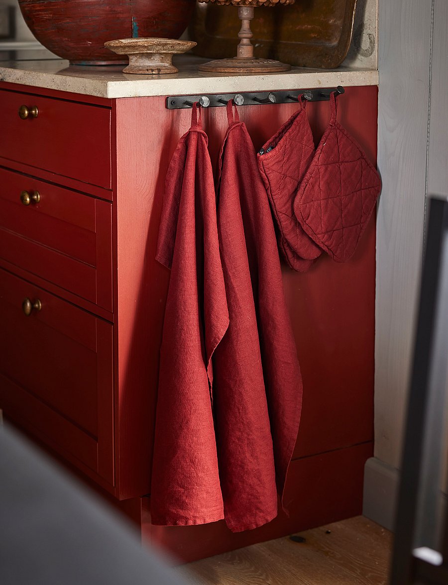 Himla - Sunshine kitchen Kitchen towel - küchenhandtücher - lingonberry - 3