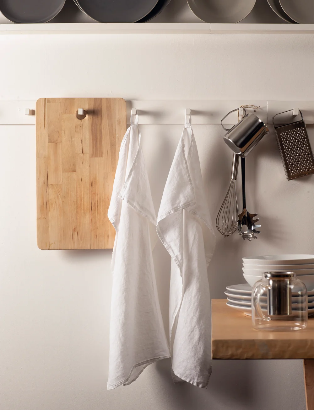 Himla - Sunshine Kitchen towel 2-pack - køb efter pris - white - 1